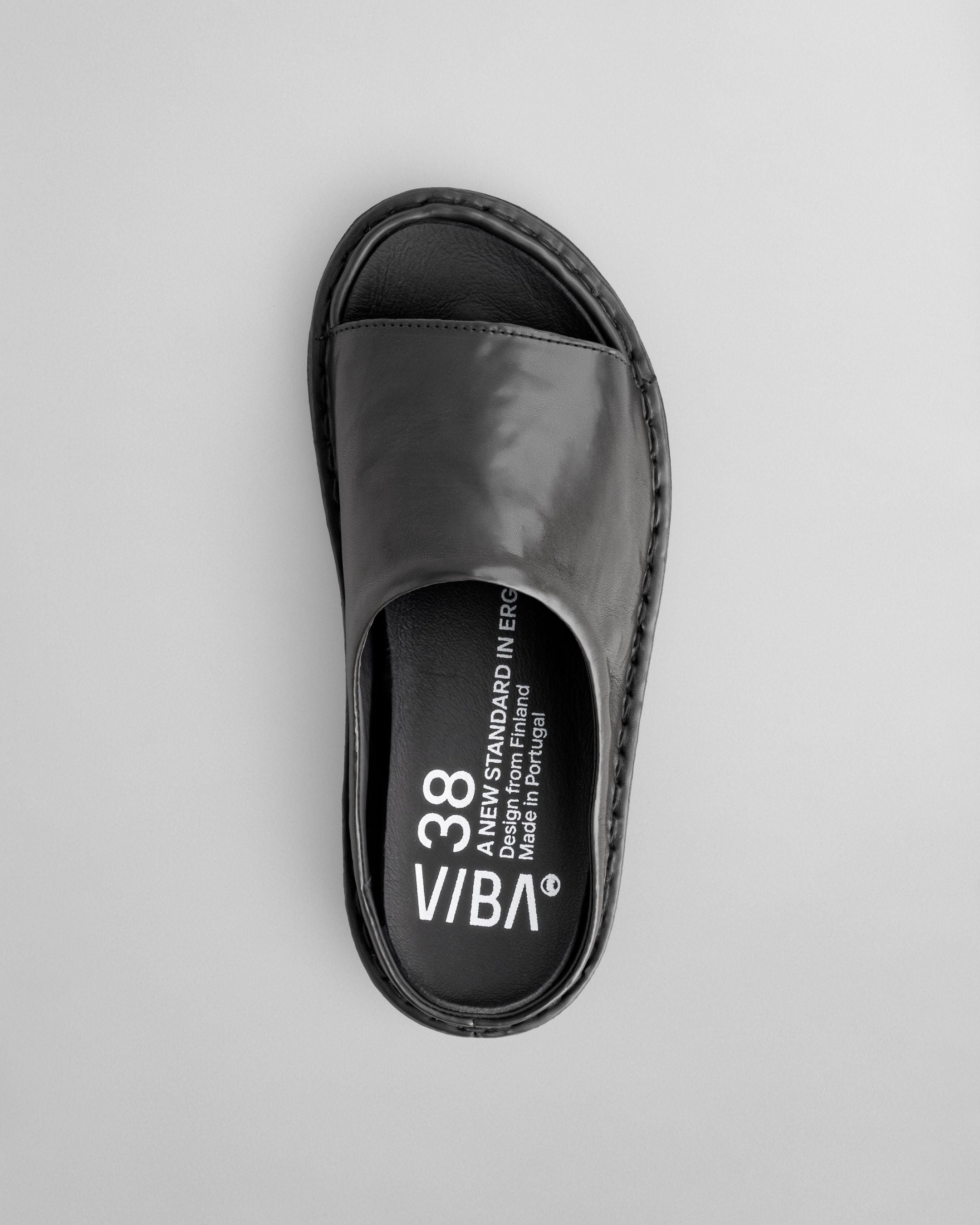 SAINT TROPEZ Leather Preto Black