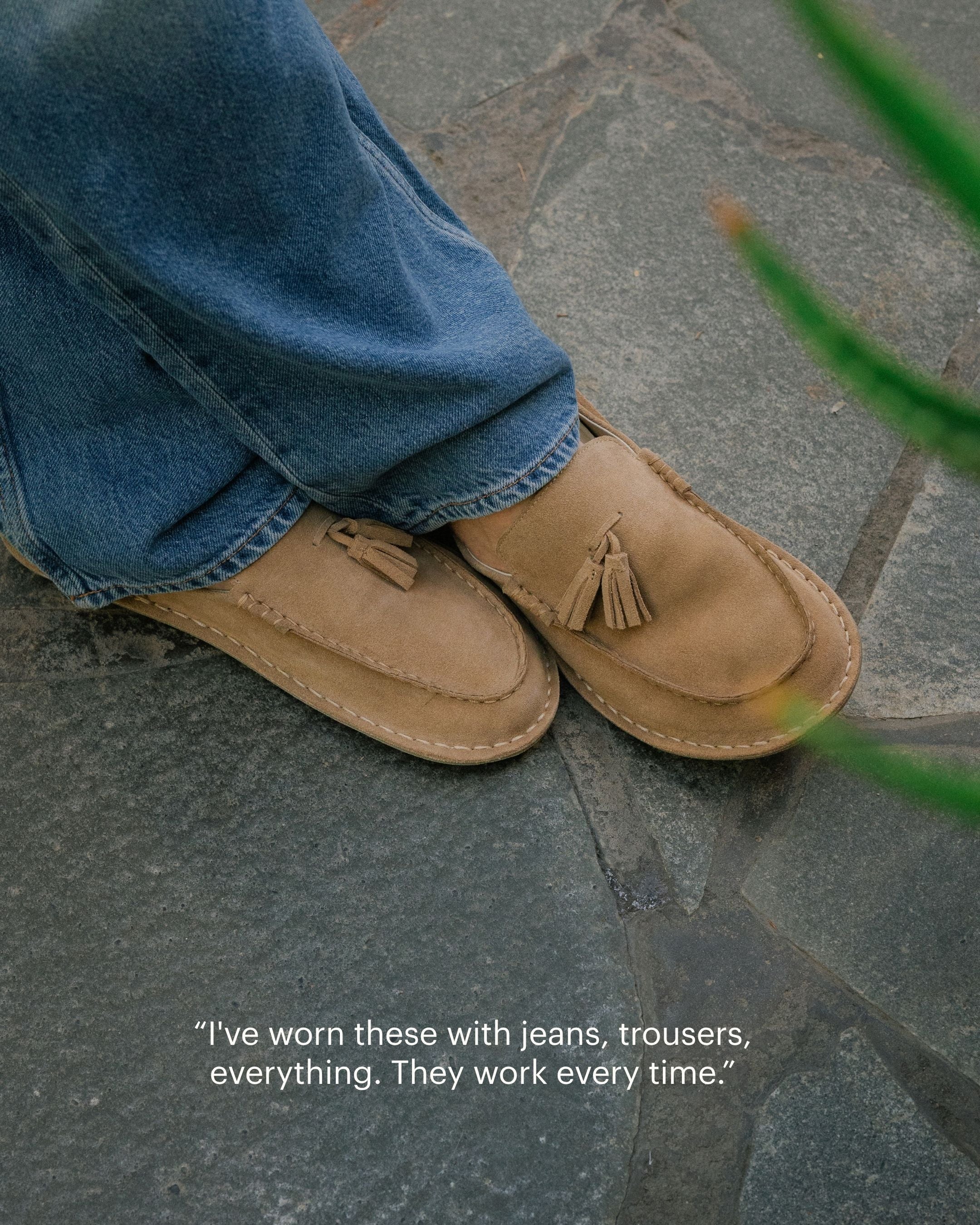 TRIBECA Suede Desert Sand