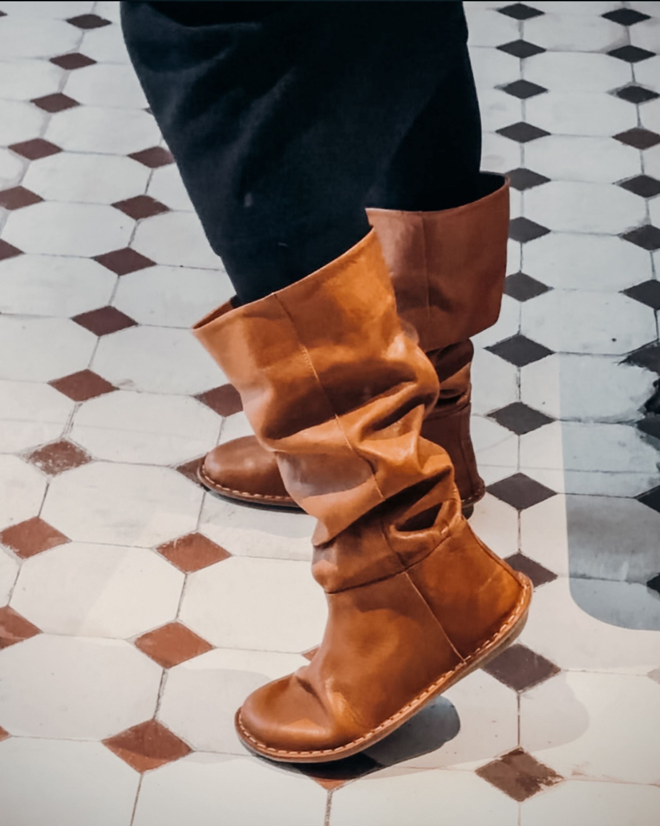 WOODSTOCK Leather Cognac Brown