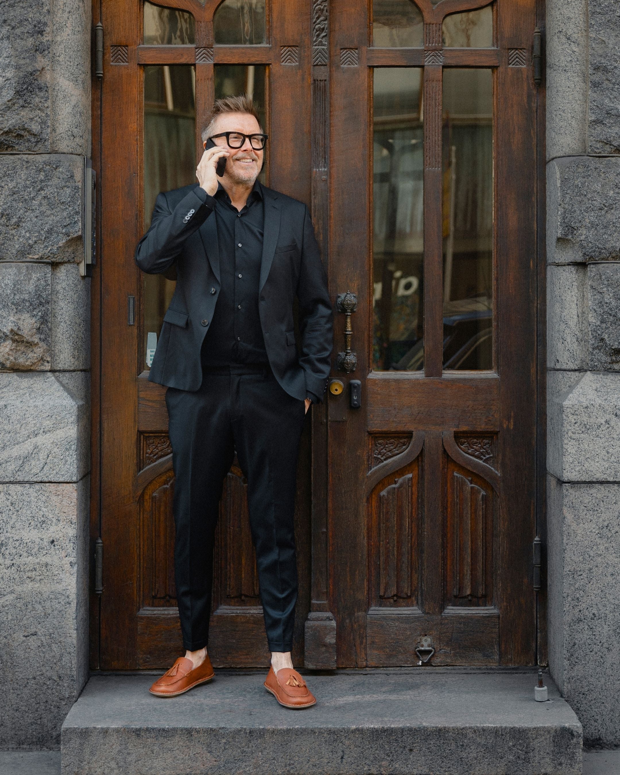 TRIBECA Leather Cognac Brown