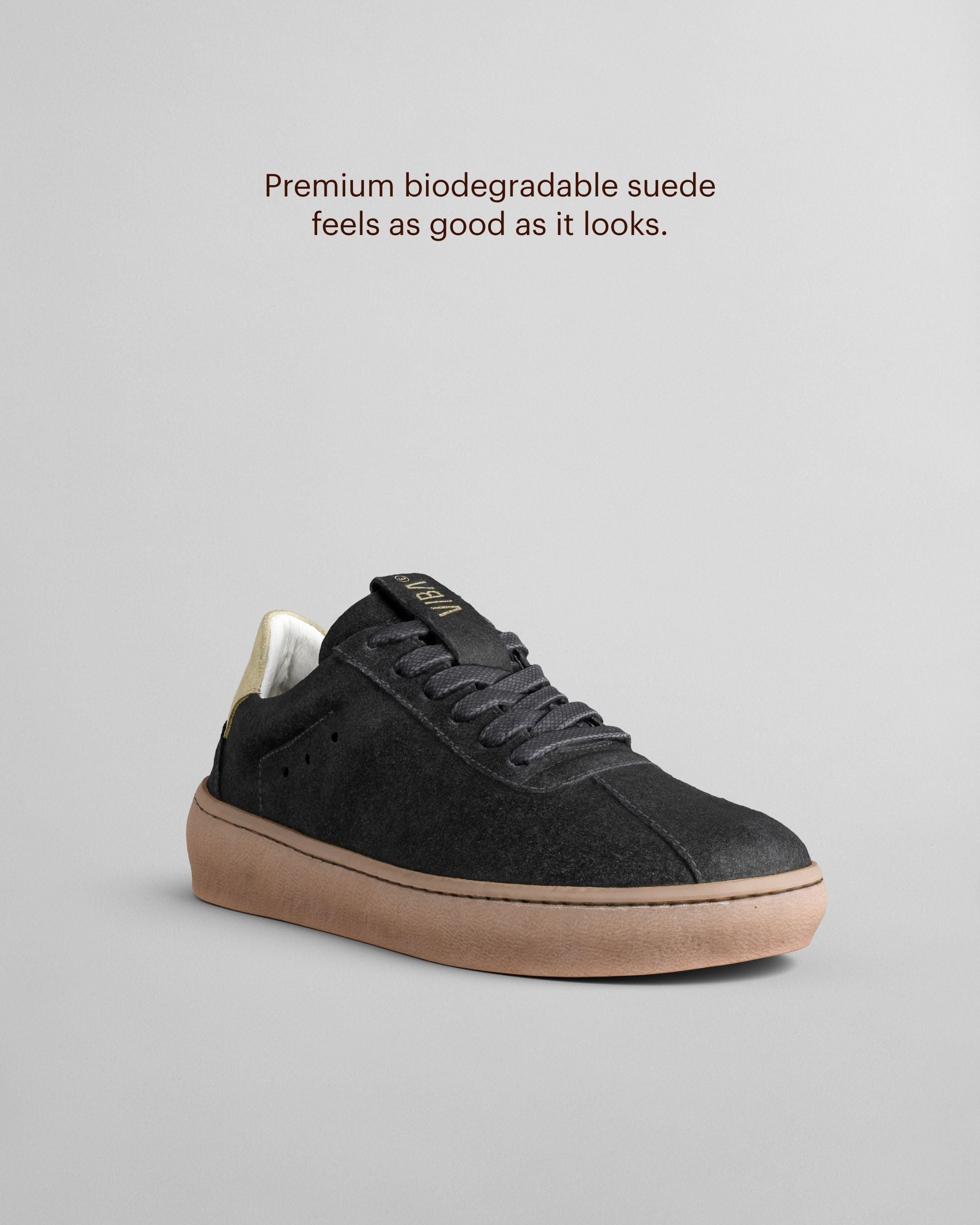 SYDNEY Bio Suede Black/Gum