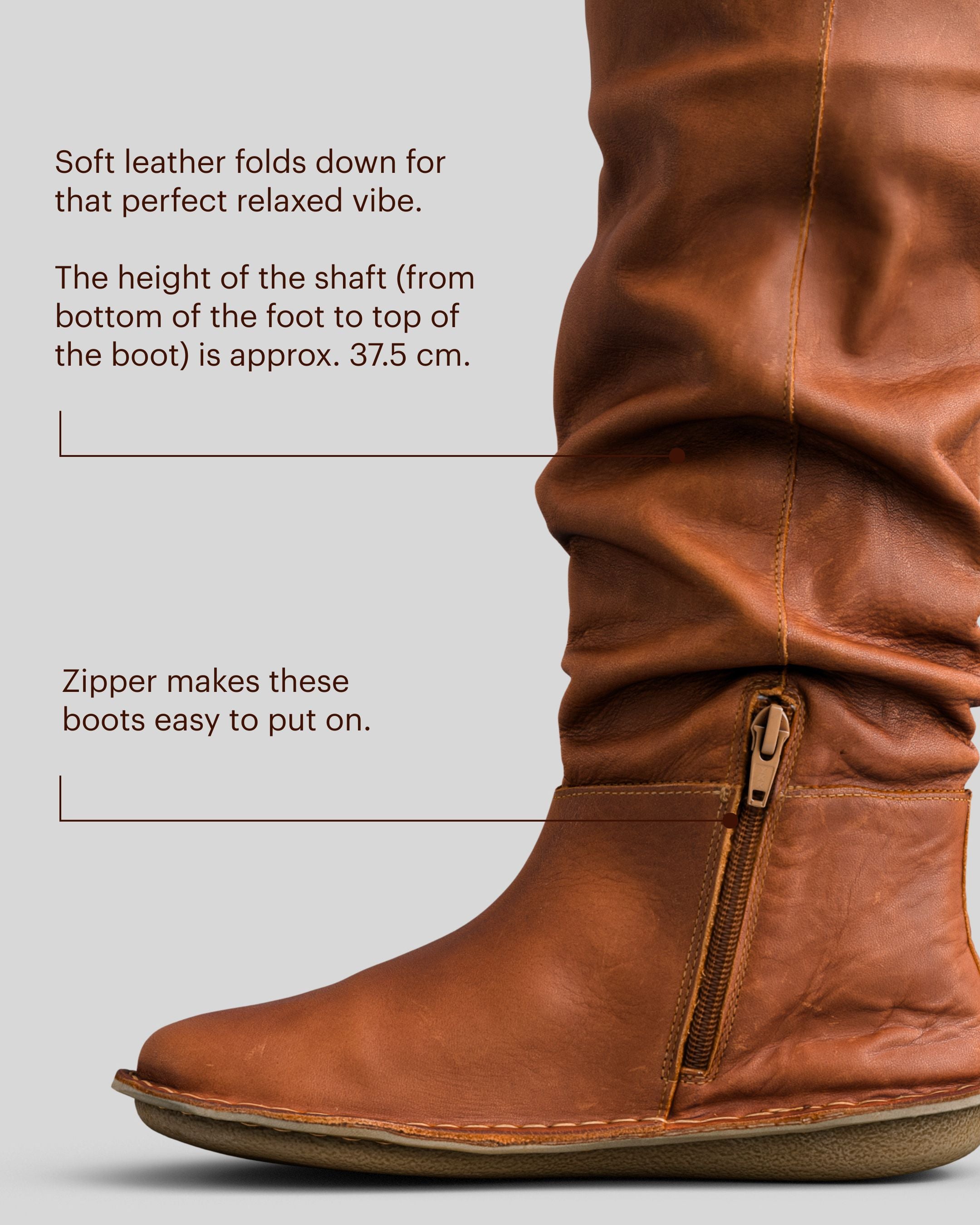 WOODSTOCK Leather Cognac Brown