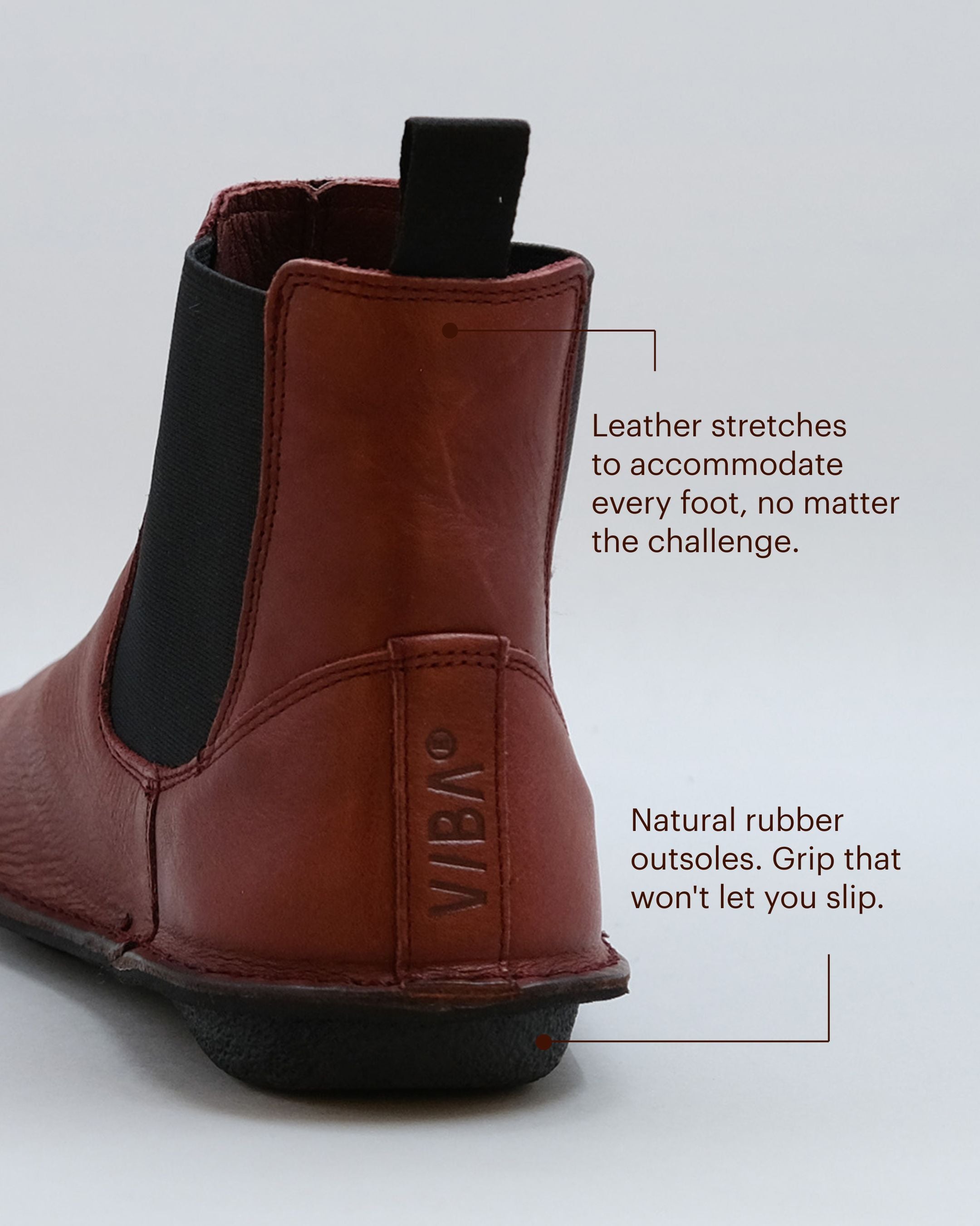 HELSINKI Leather Cordovan Red