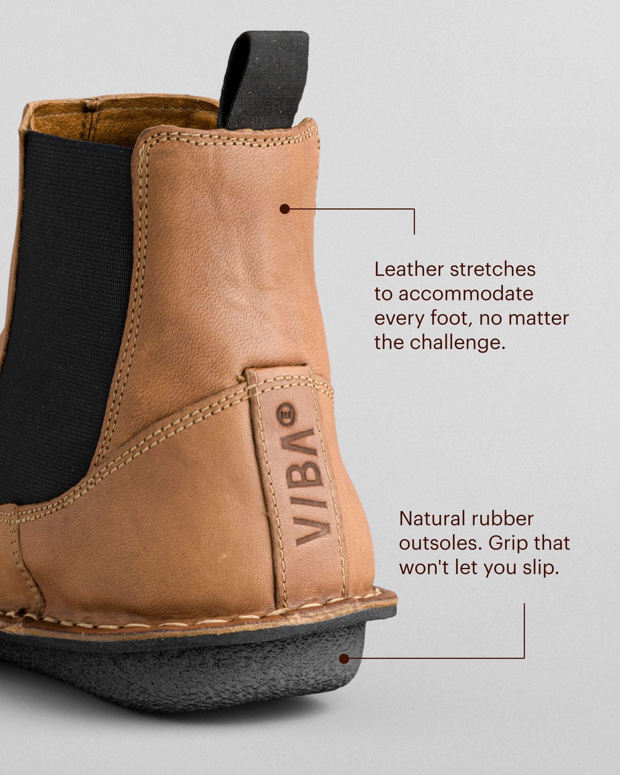 HELSINKI Leather Cognac Brown