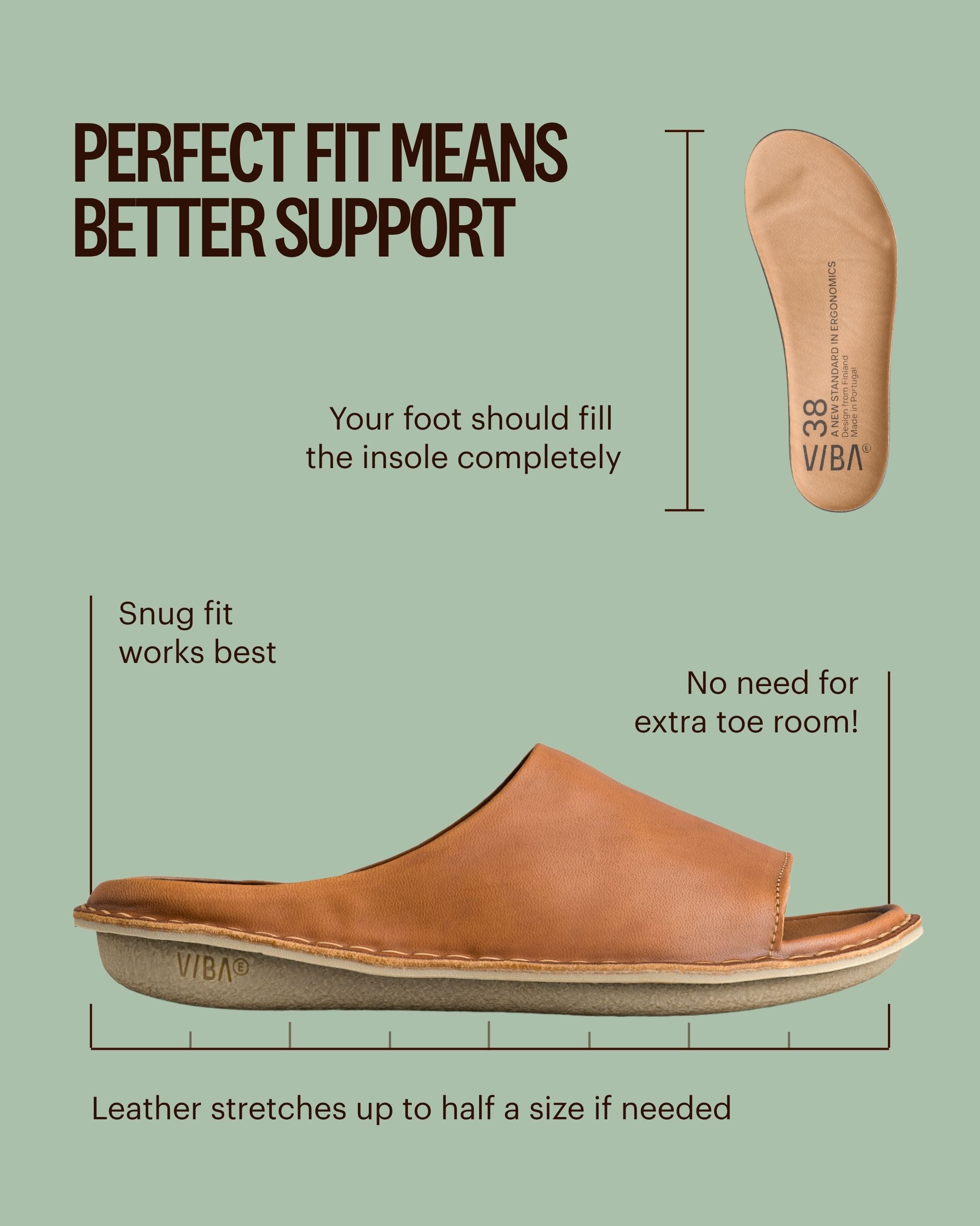 SAINT TROPEZ Leather Cognac Brown