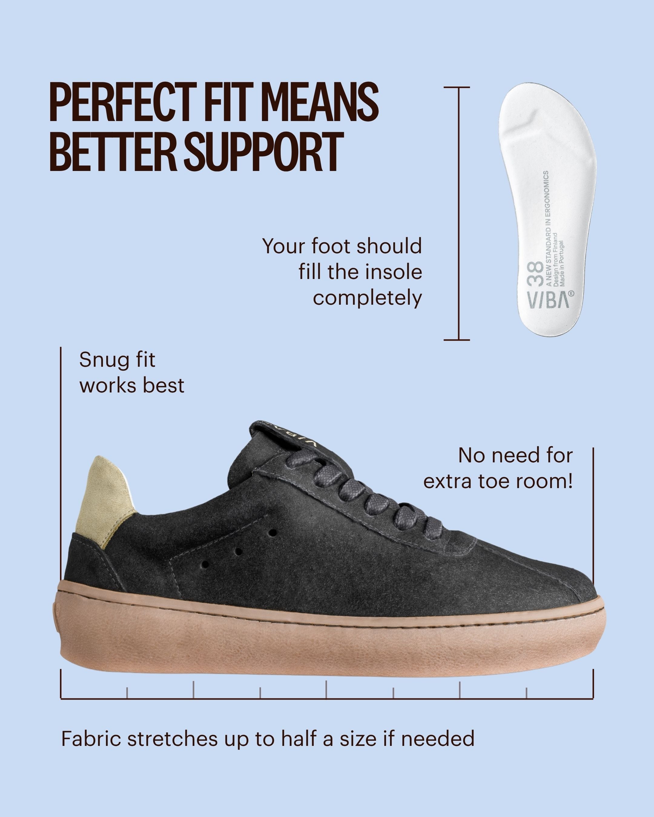 SYDNEY Bio Suede Black/Gum