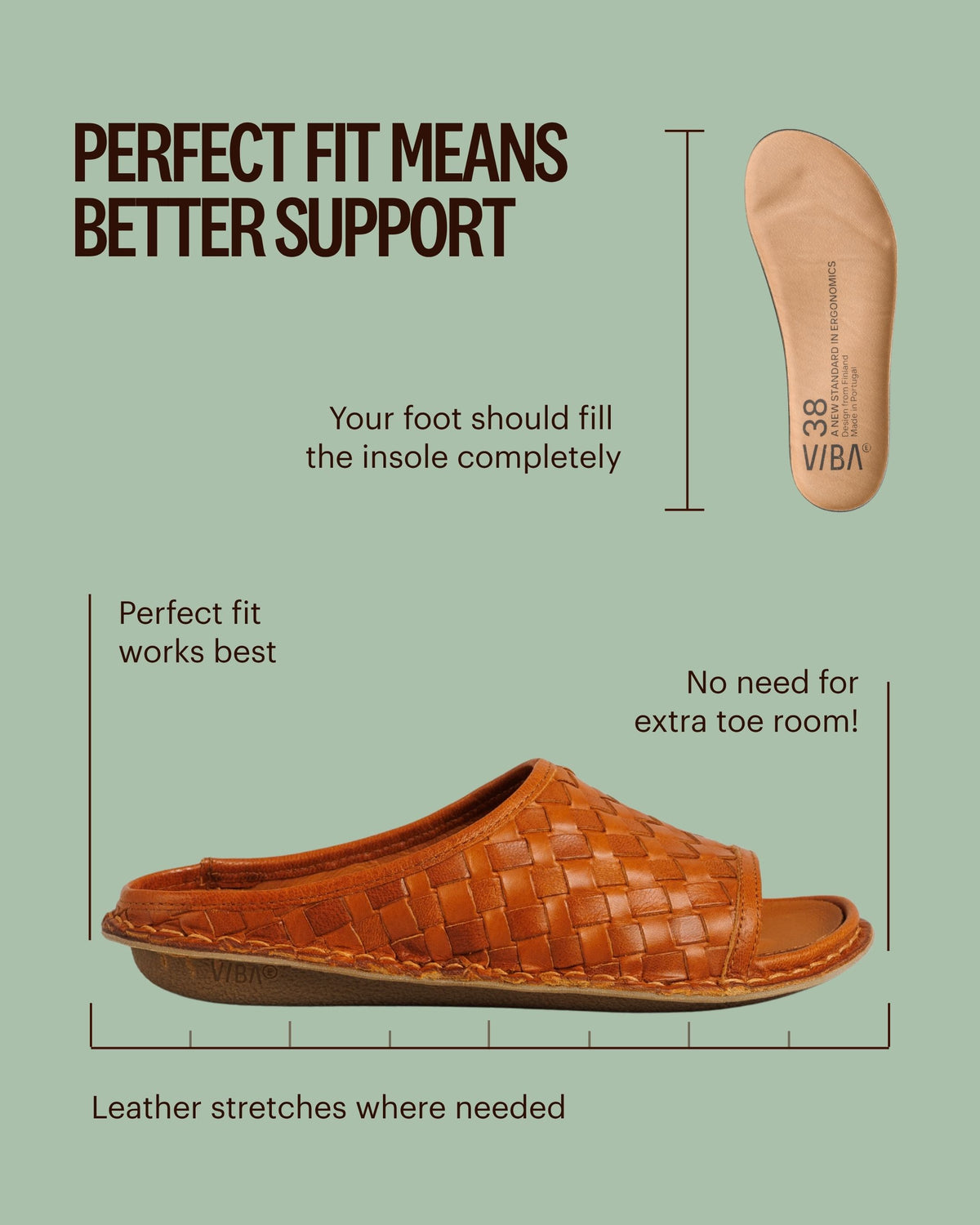 SAINT TROPEZ Woven Leather Cognac Brown