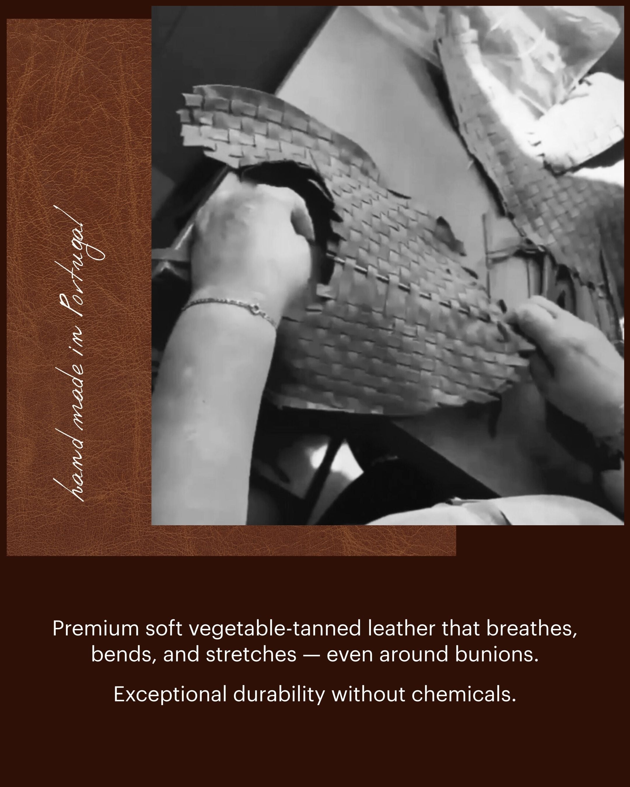 ROMA Woven Leather Cocoa Brown