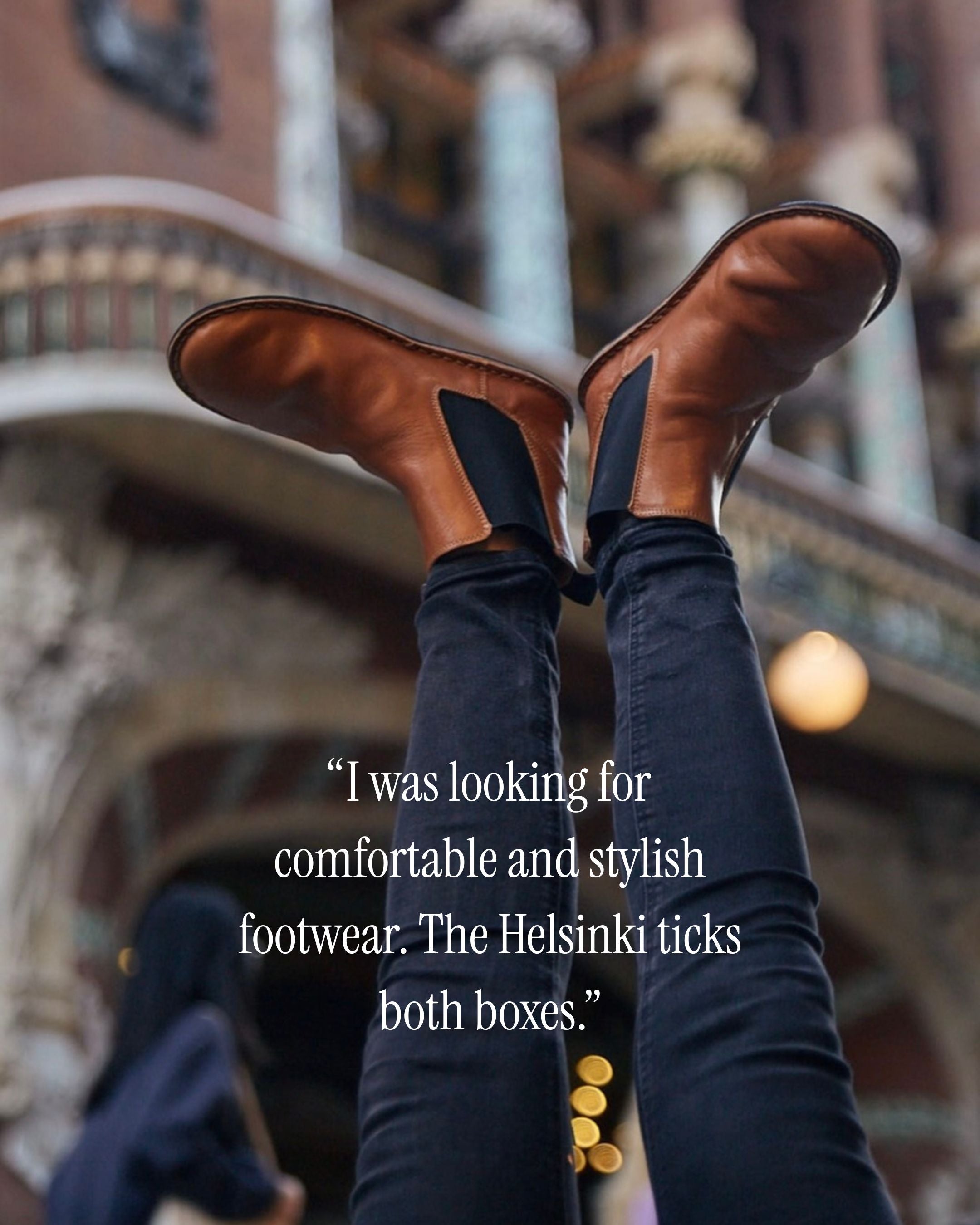 HELSINKI Leather Cognac Brown