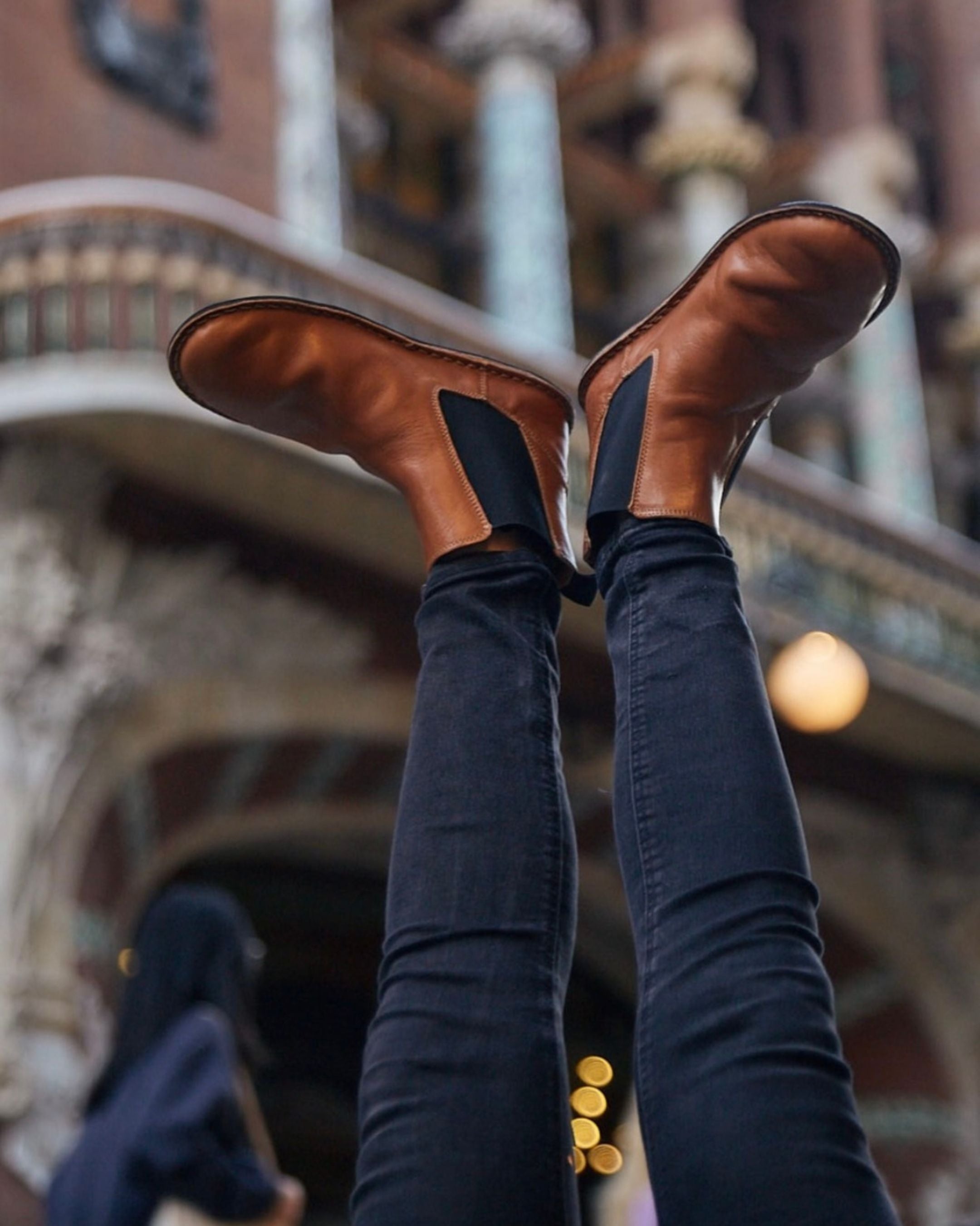 HELSINKI Leather Cognac Brown