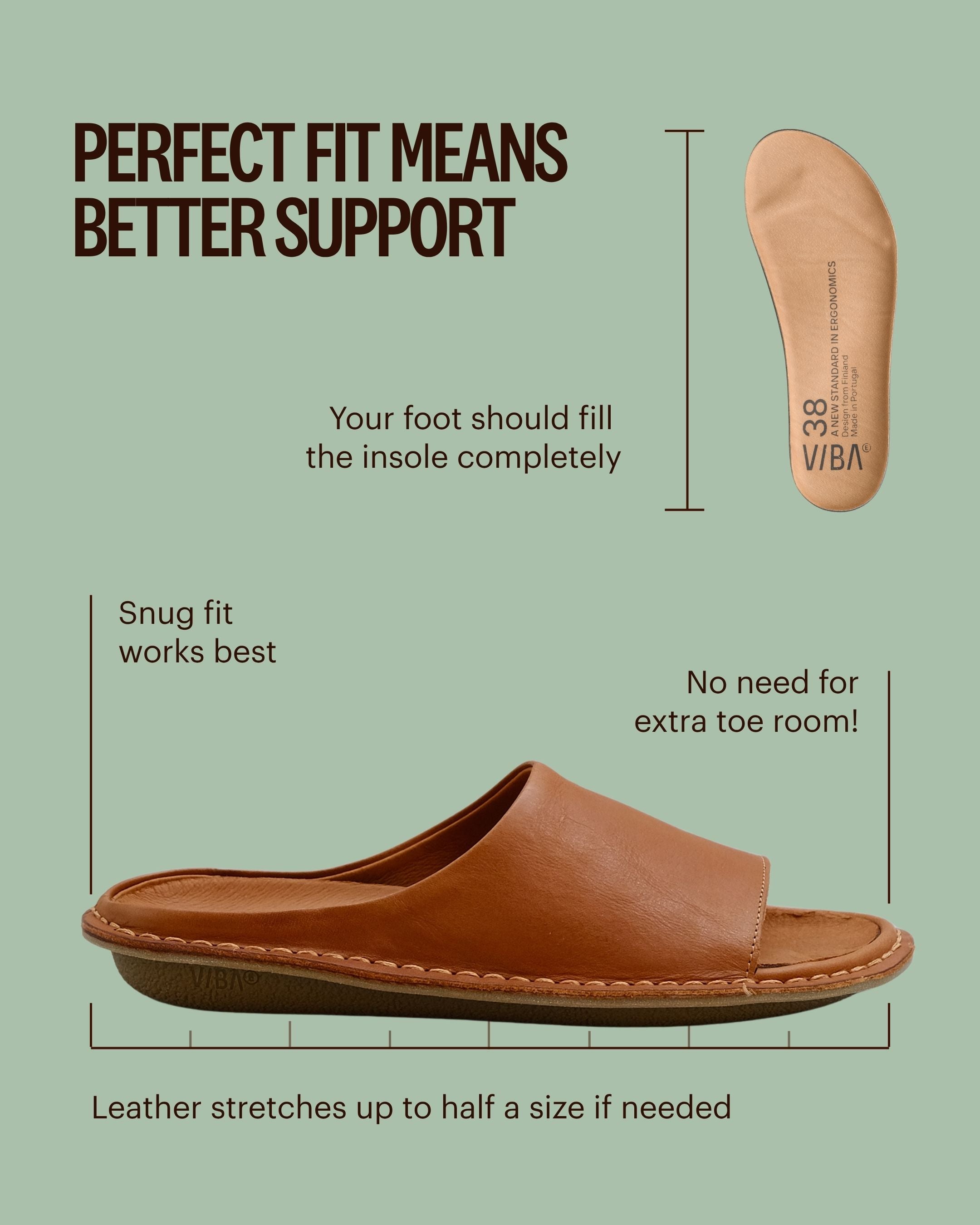 SAINT TROPEZ Leather Cognac Brown