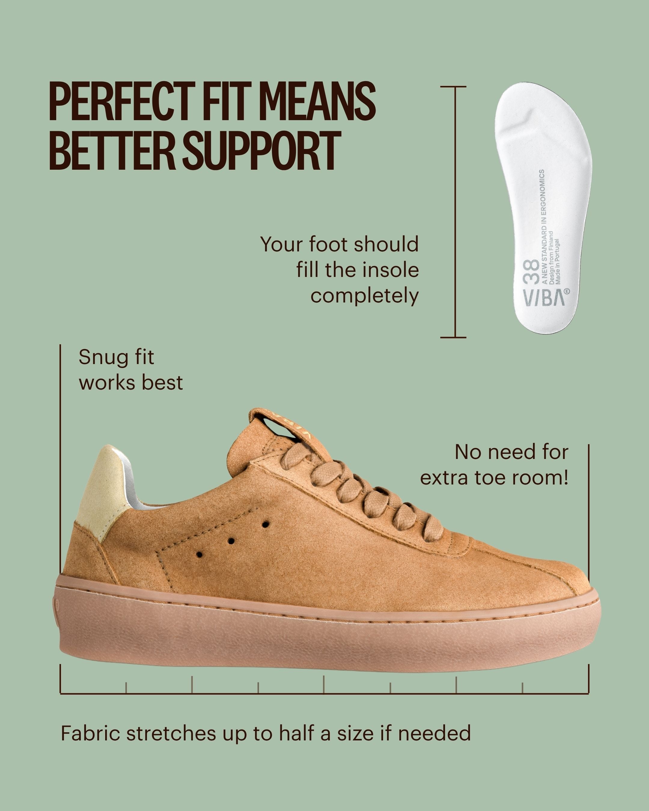 SYDNEY Bio Suede Tan/Gum