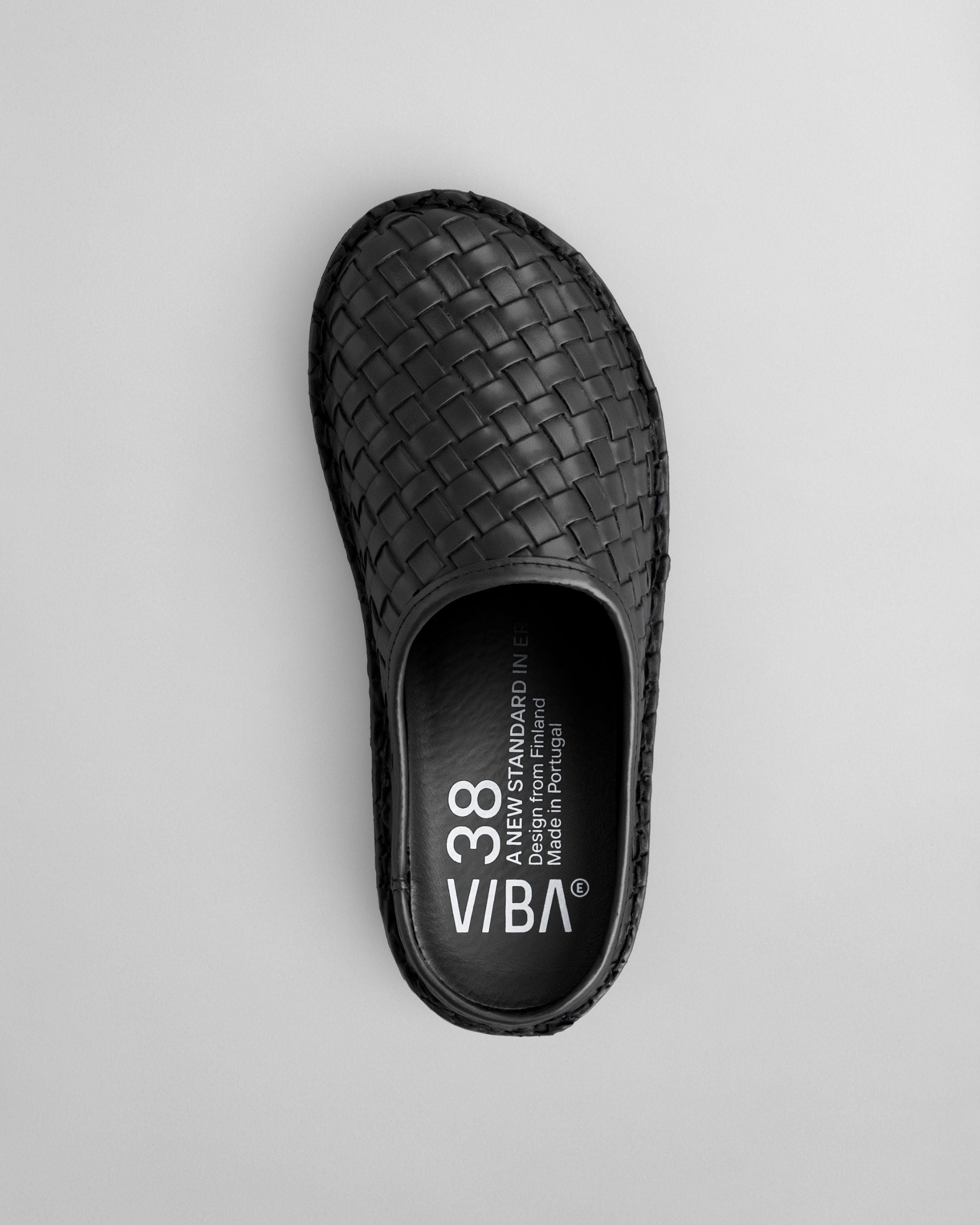 ROMA Woven Leather Preto Black