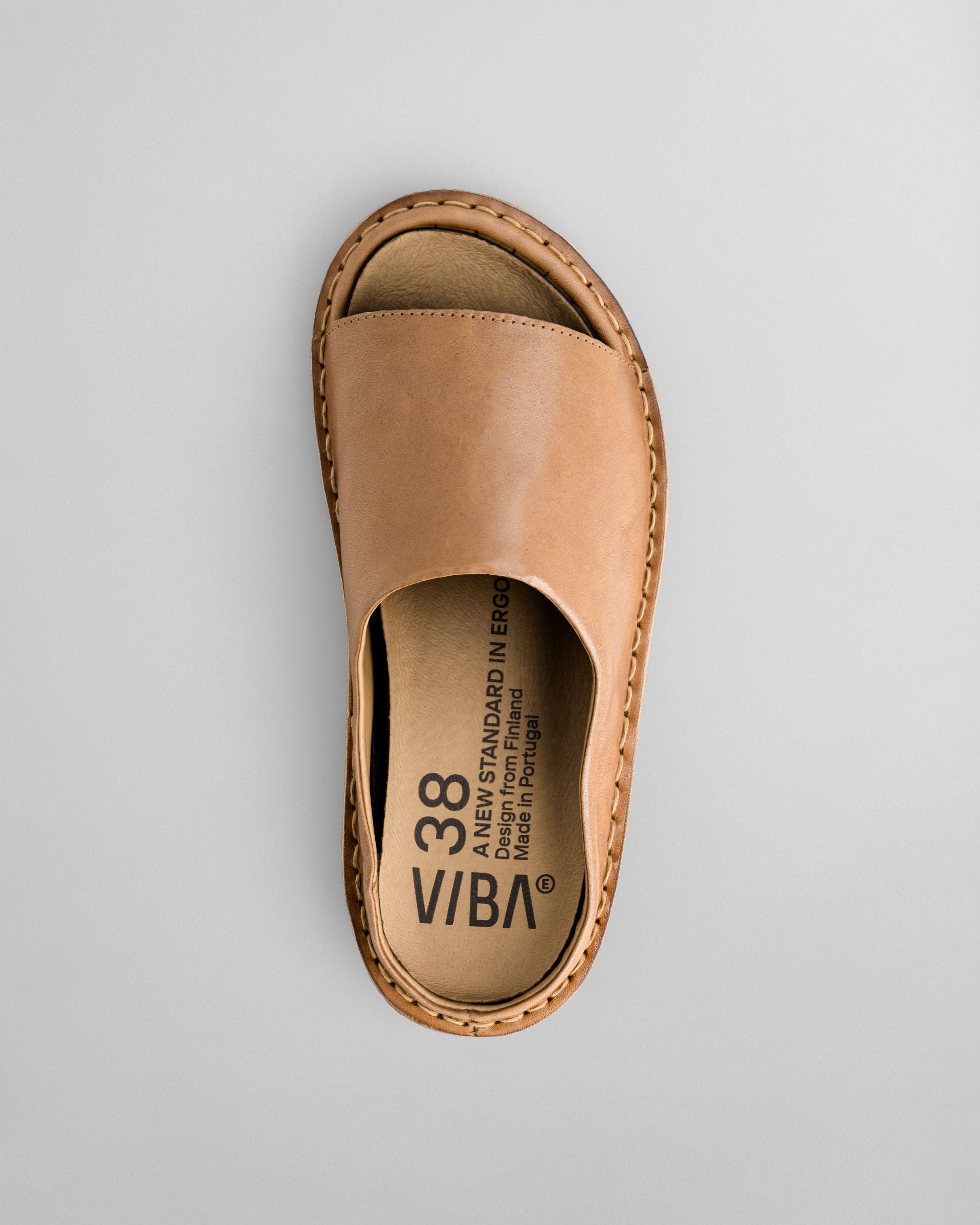 SAINT TROPEZ Leather Fawn Tan