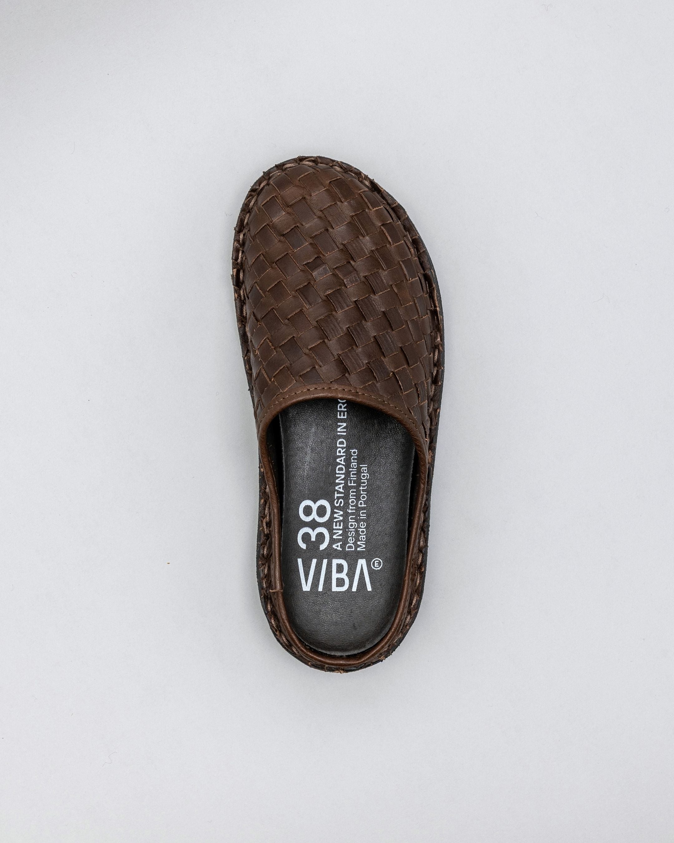 ROMA Woven Leather Cocoa Brown