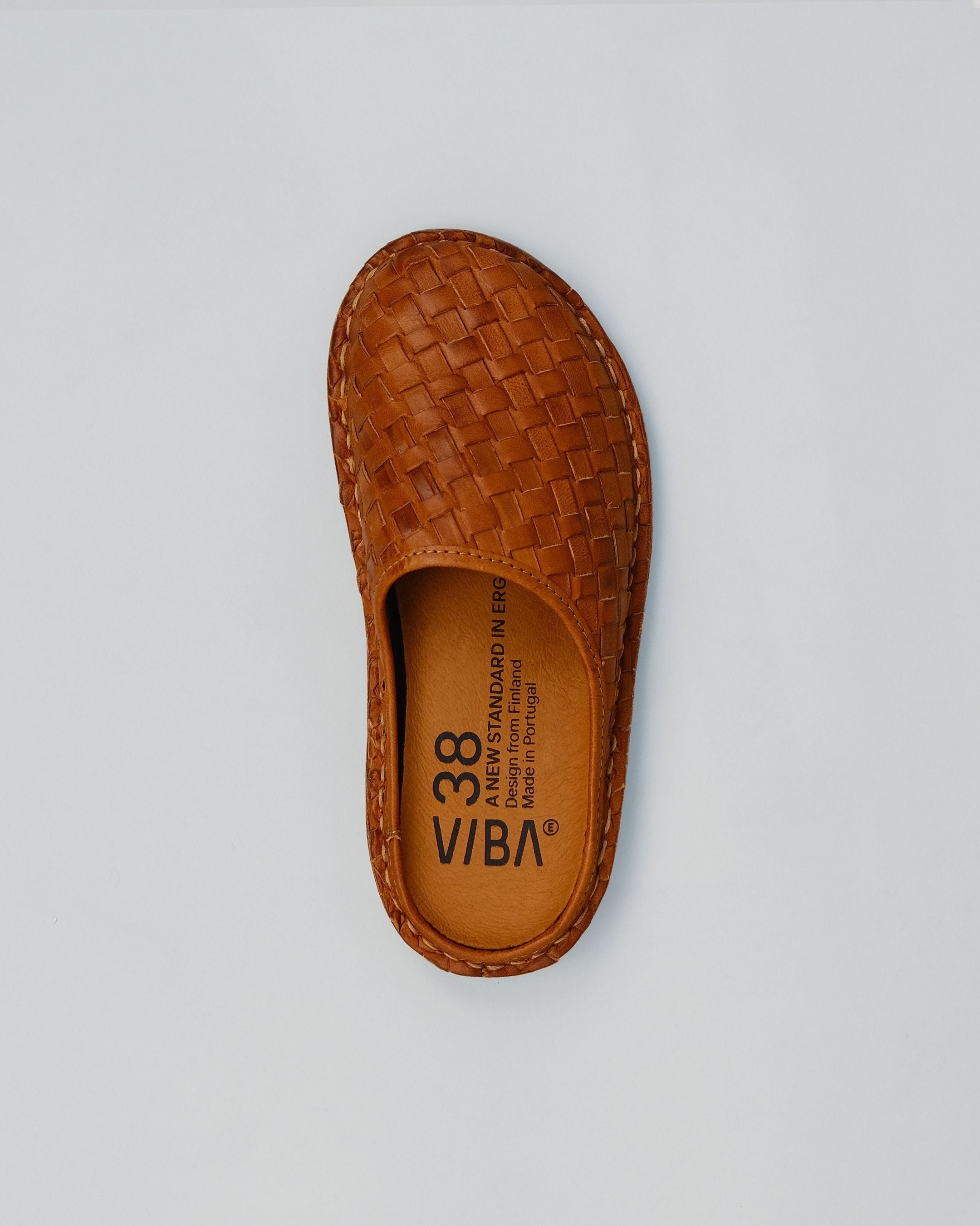 ROMA Woven Leather Cognac Brown – VIBAe