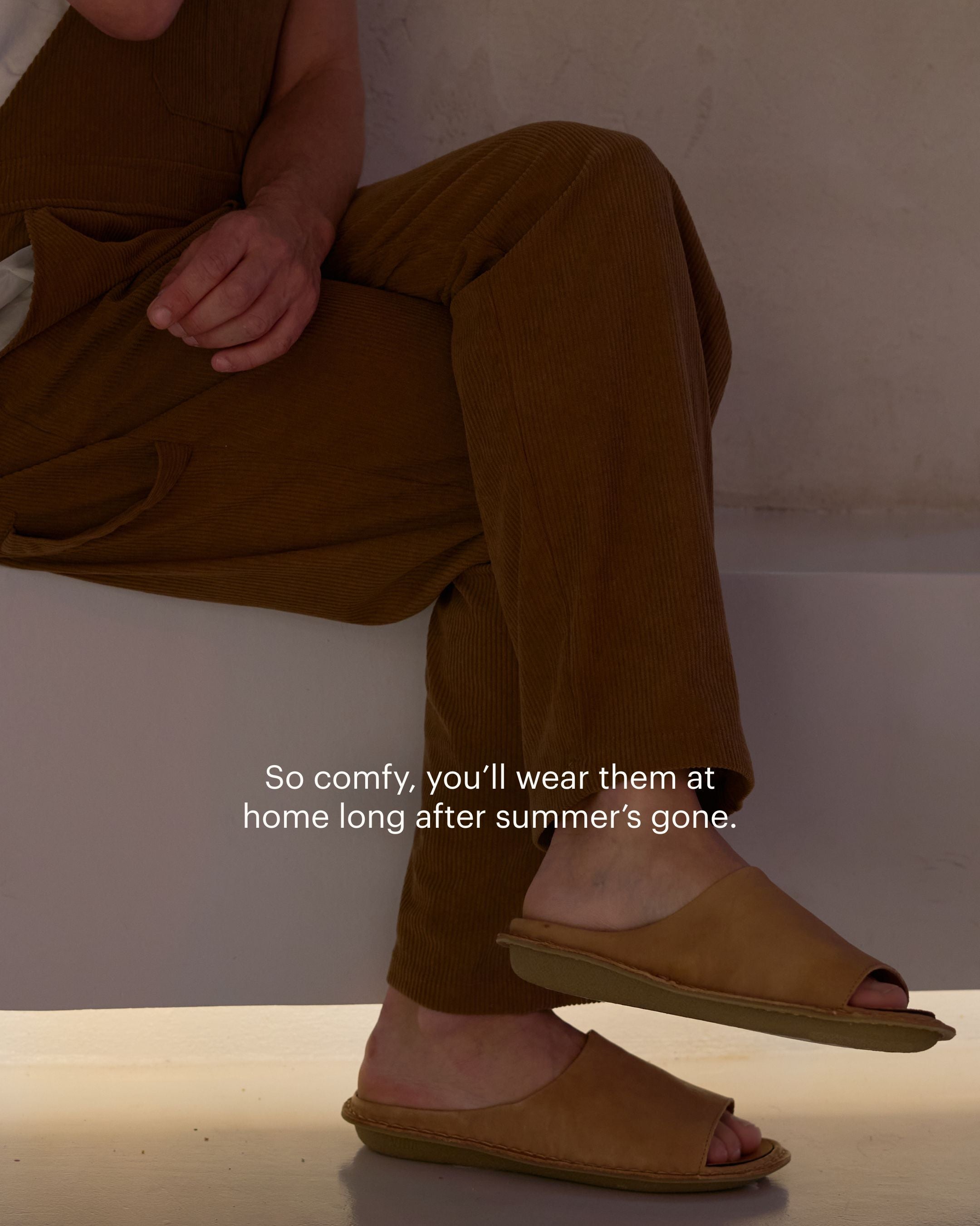 SAINT TROPEZ Leather Fawn Tan