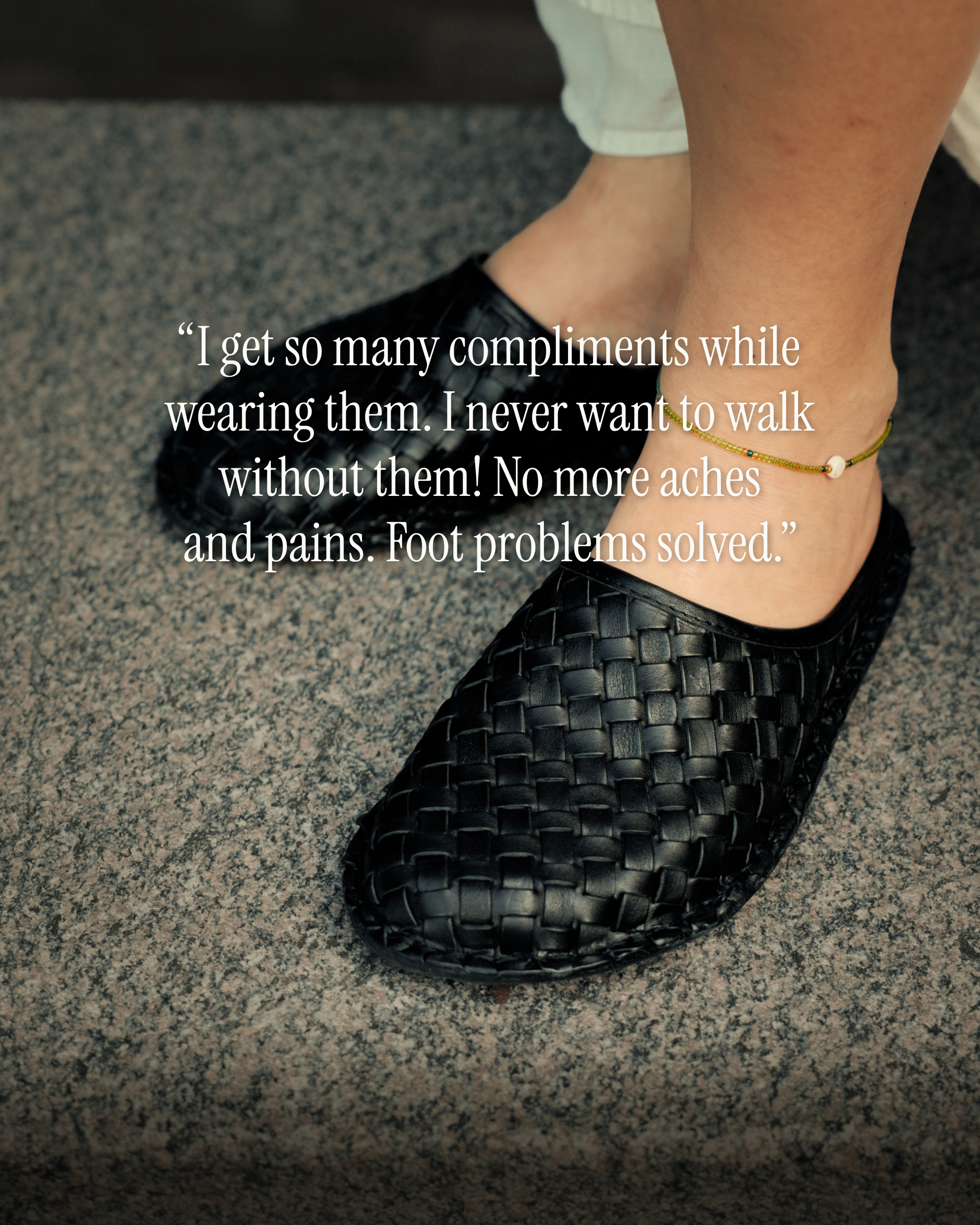 ROMA Woven Leather Preto Black