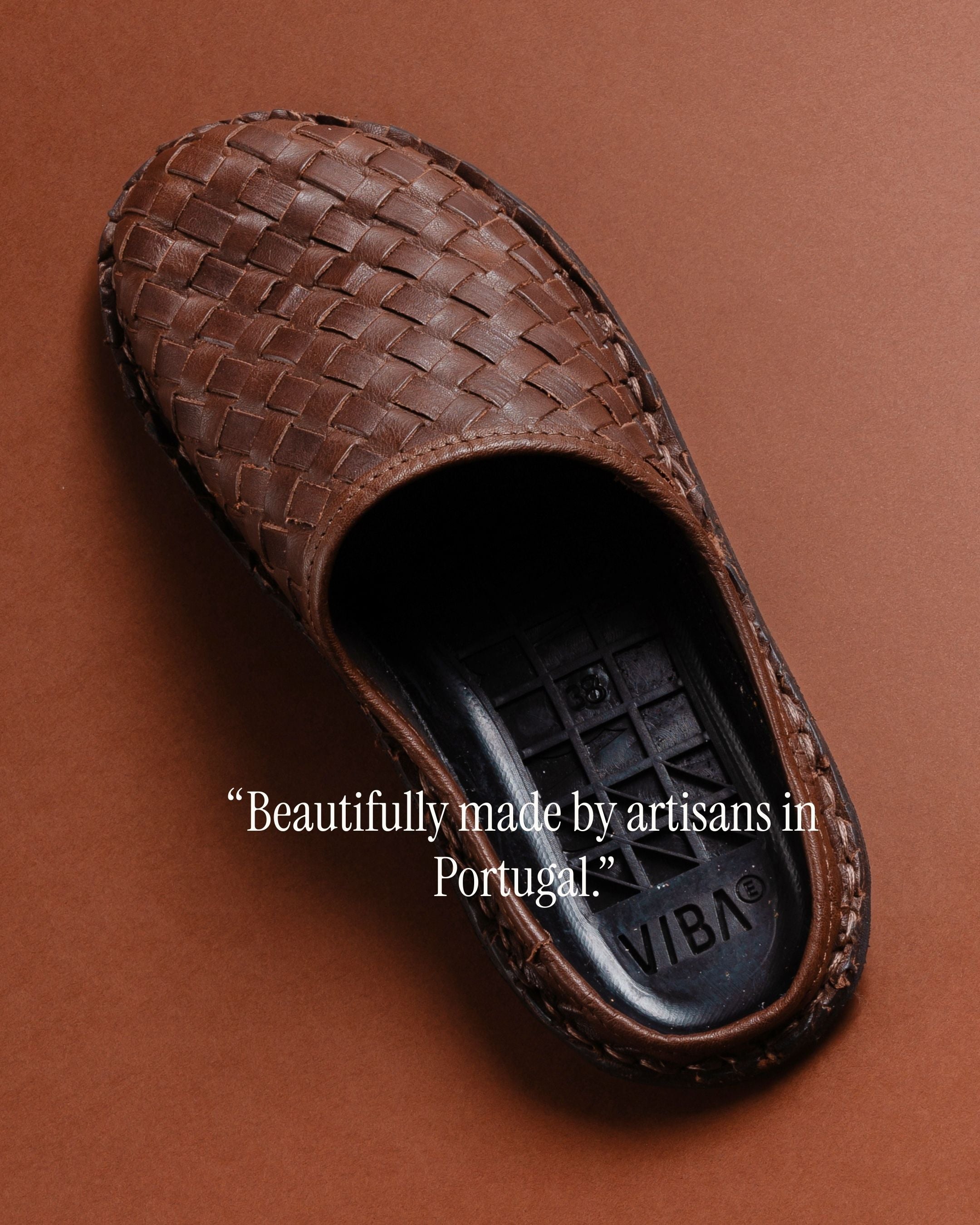 ROMA Woven Leather Cocoa Brown