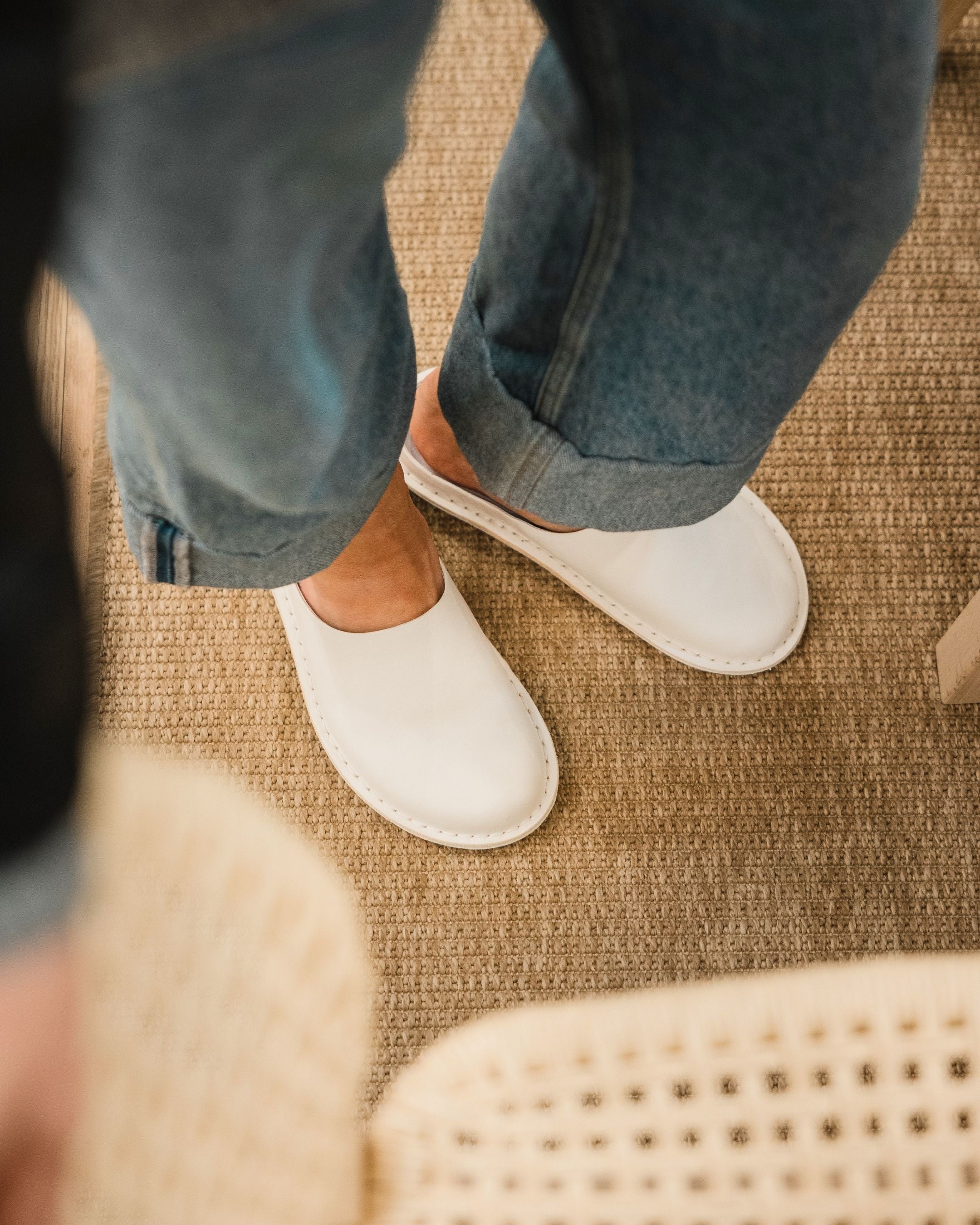 ROMA Leather Bone White