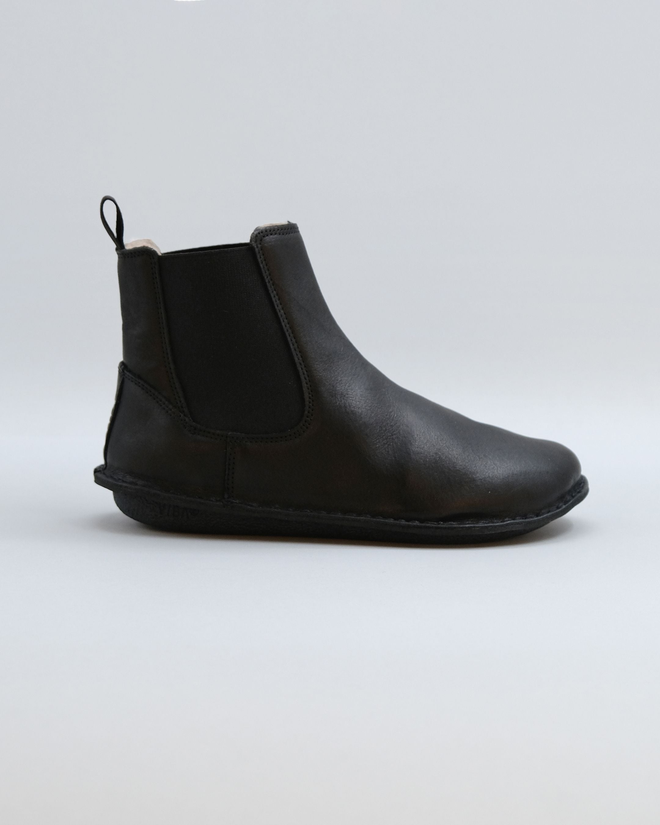 HELSINKI Leather Preto Black Shearling