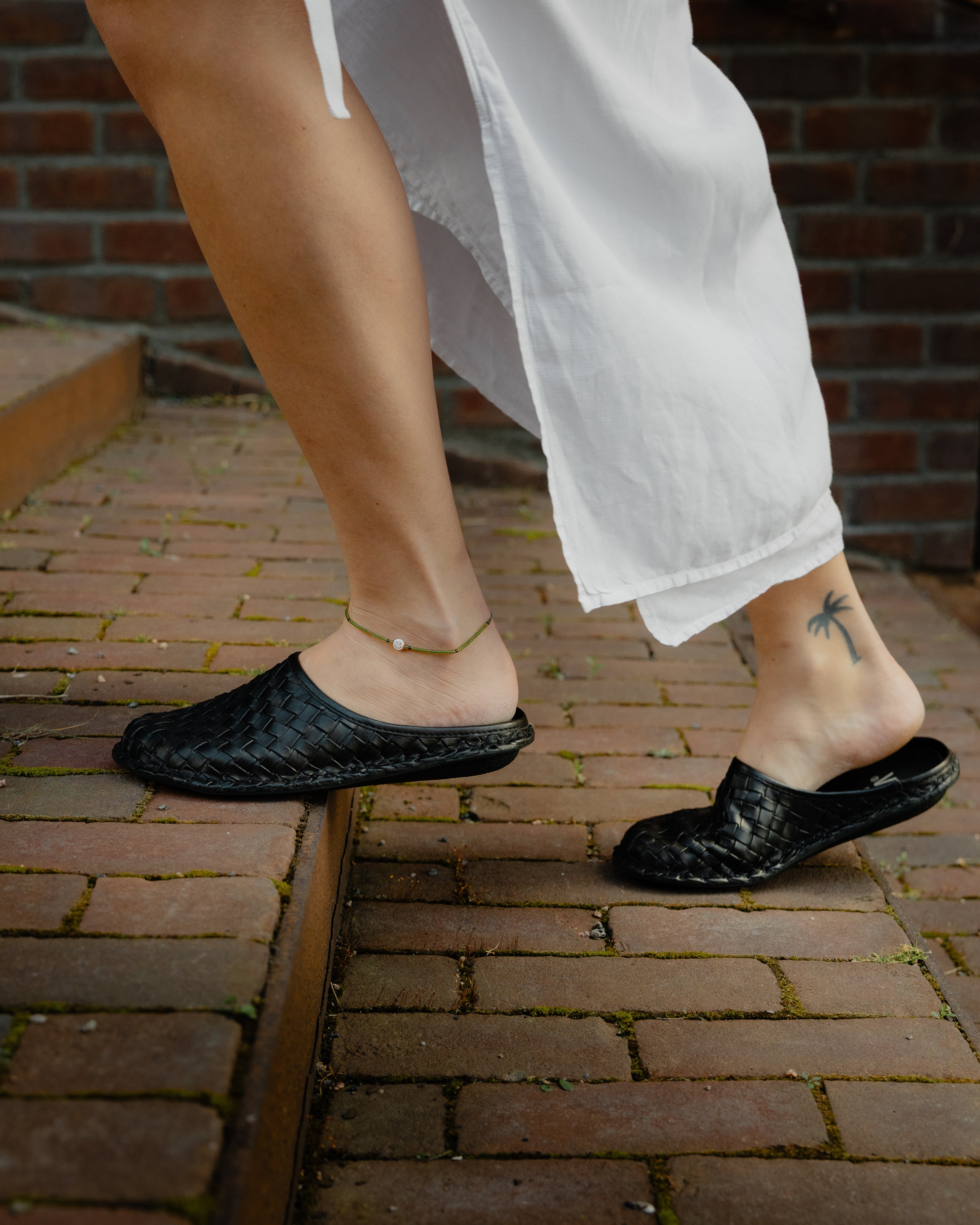 ROMA Woven Leather Preto Black
