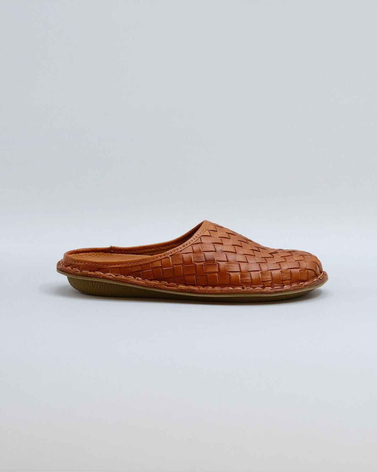 Men\'s Woven Leather Slip-On Sandals - Brown Alejandro Woven Slip-On 2.0 Woven Brown – Nisolo main image 3