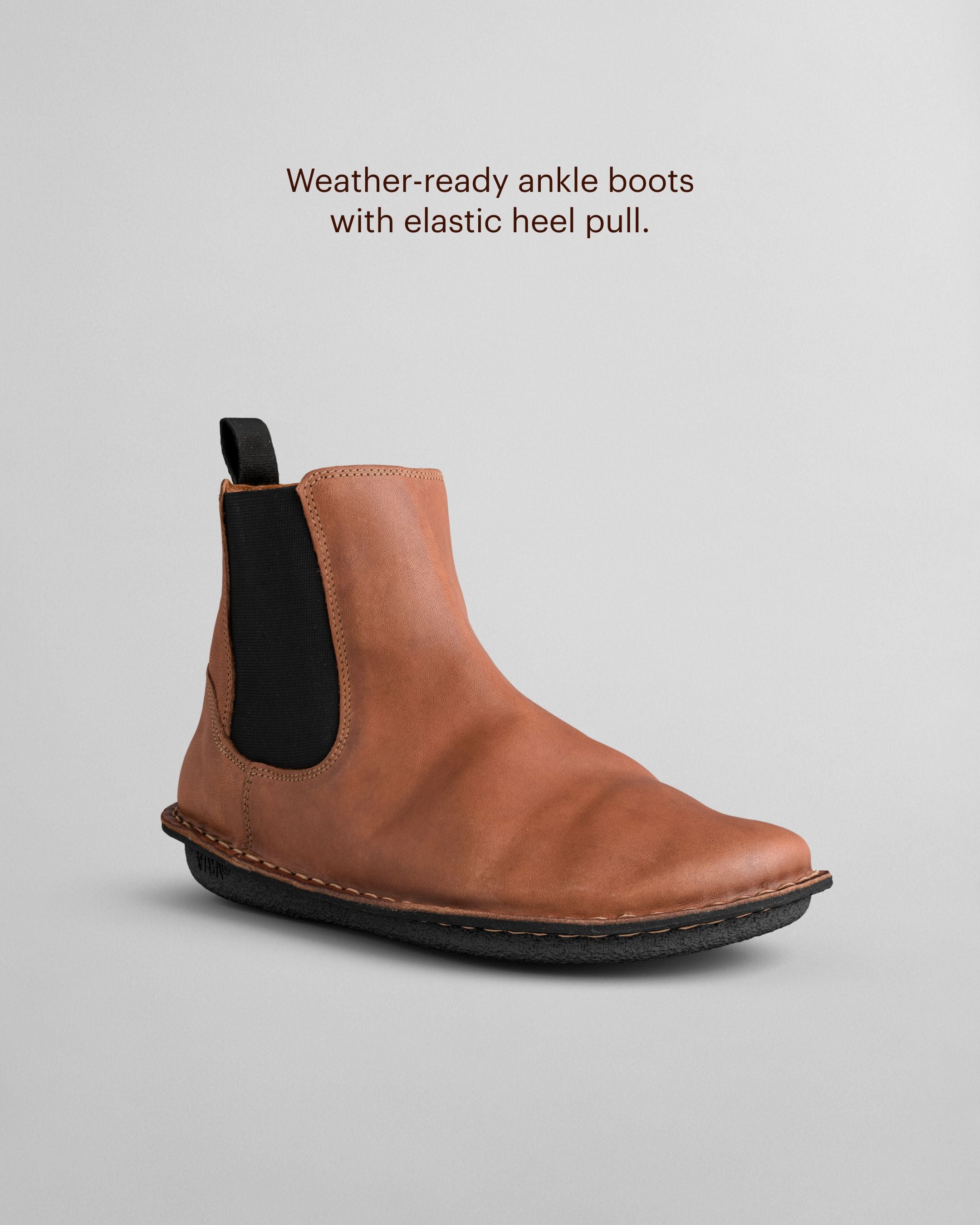 HELSINKI Leather Cognac Brown