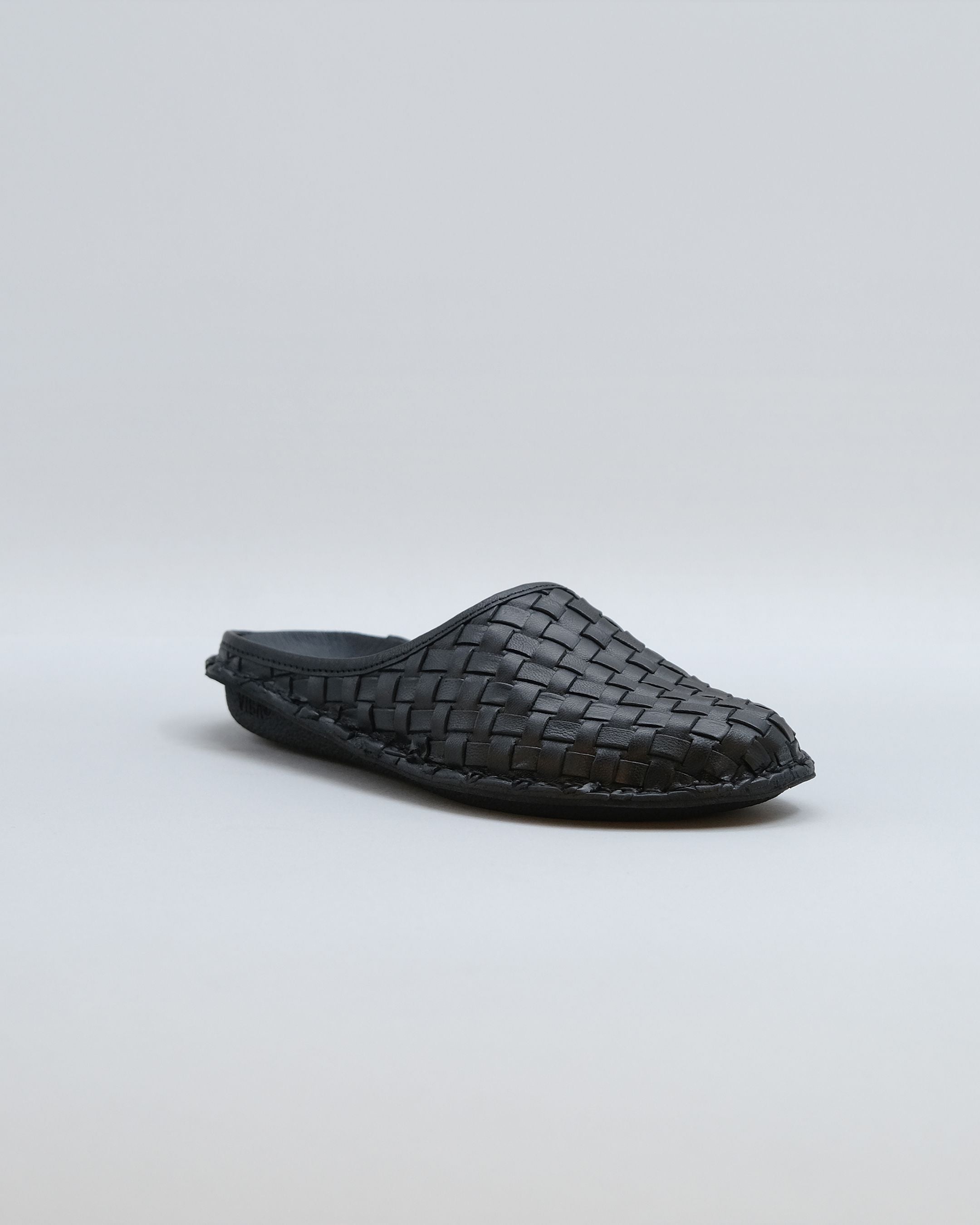 ROMA Woven Leather Preto Black