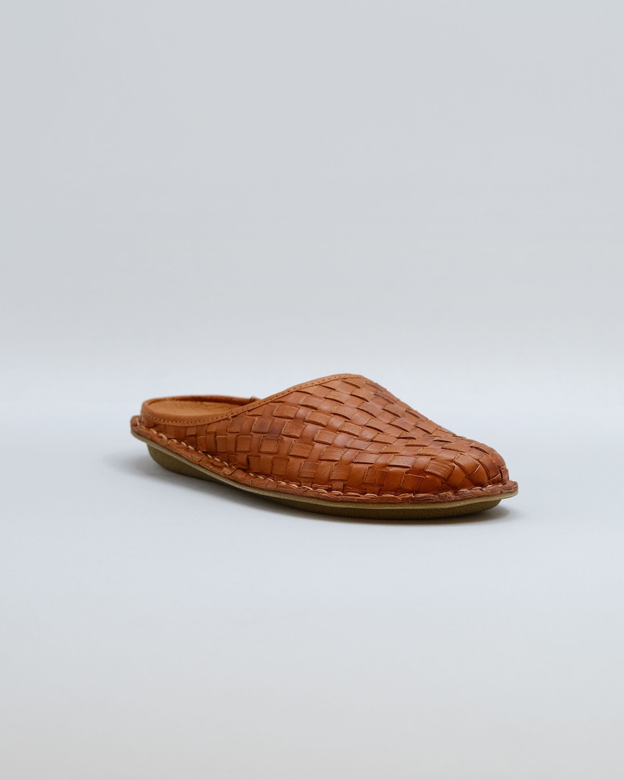 ROMA Woven Leather Cognac Brown – VIBAe