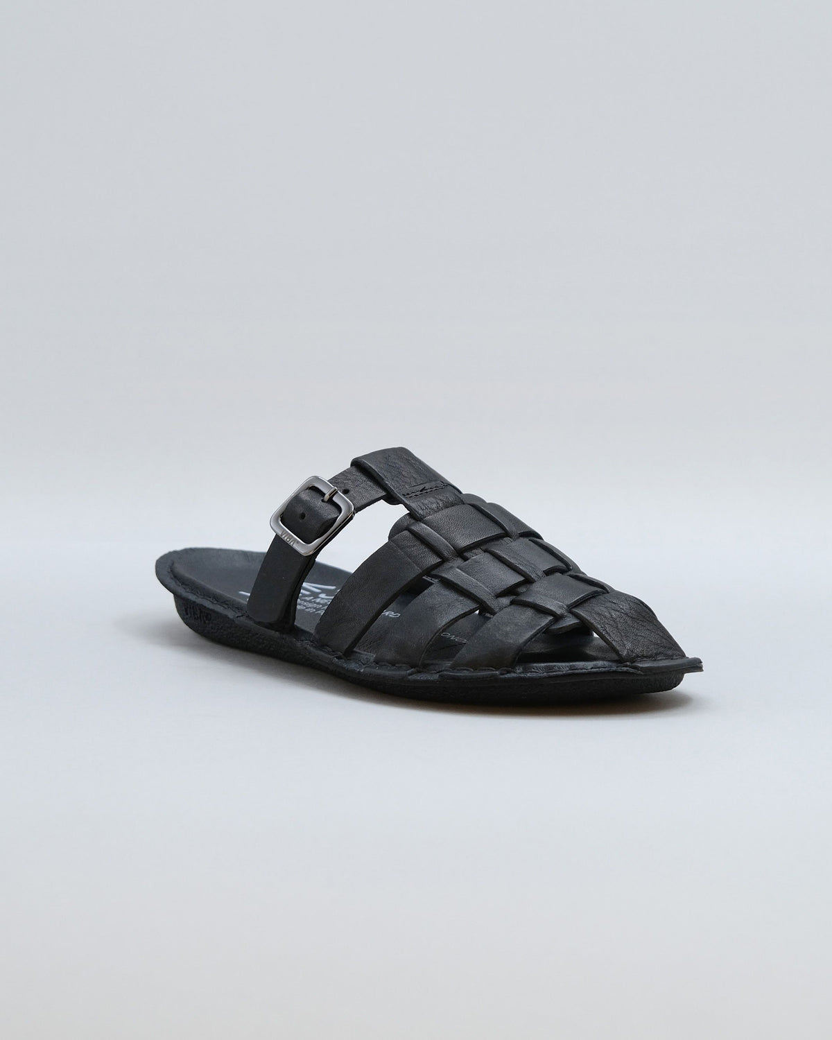 mens black leather dress sandals AMALFI Preto – VIBAe DDS30