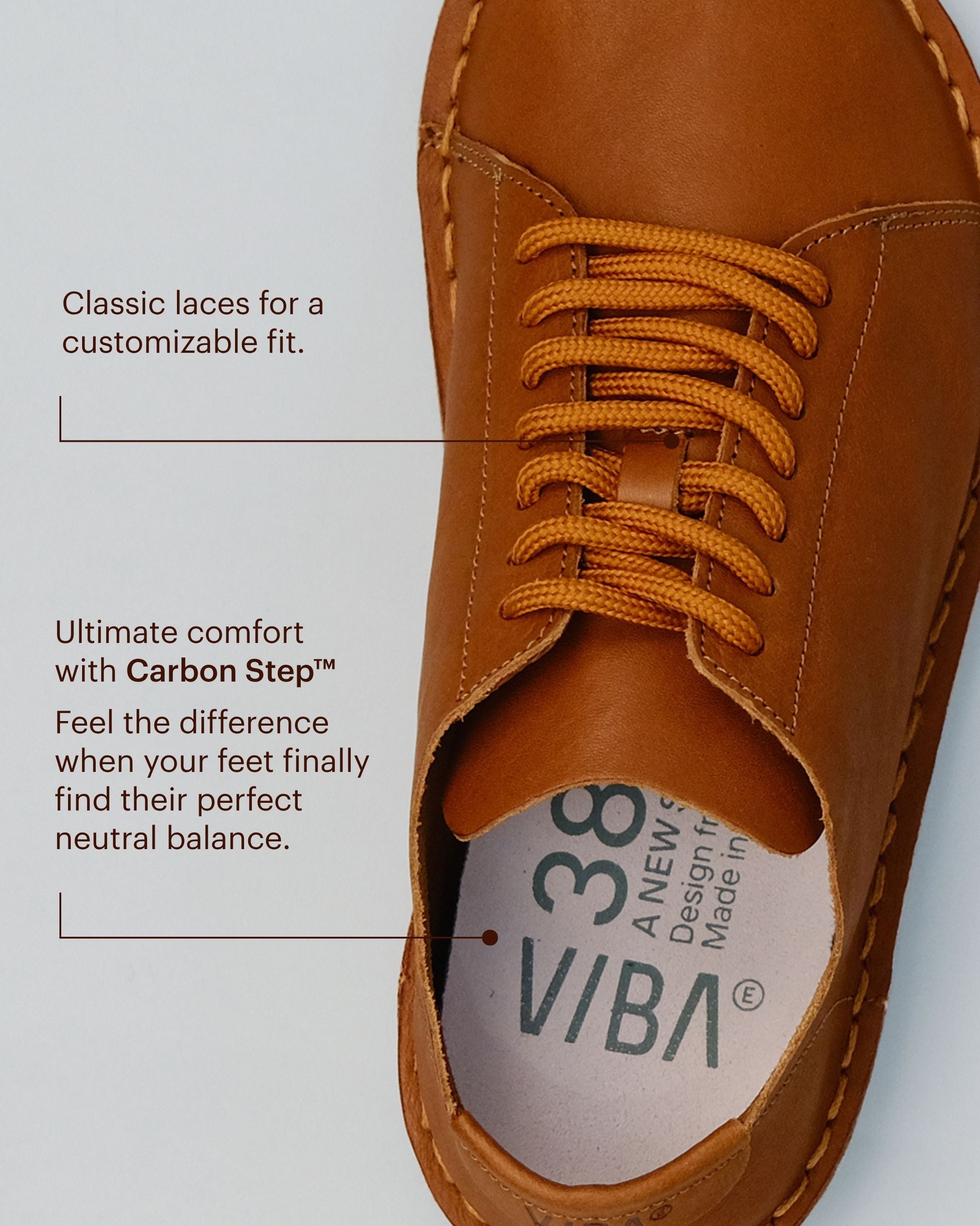 LISBOA Leather Cognac Brown – VIBAe