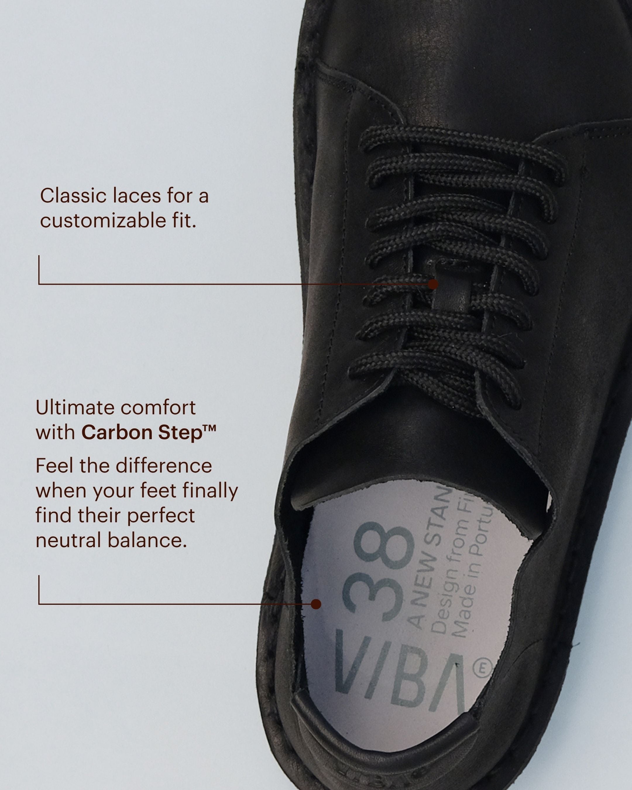 LISBOA Leather Preto Black – VIBAe
