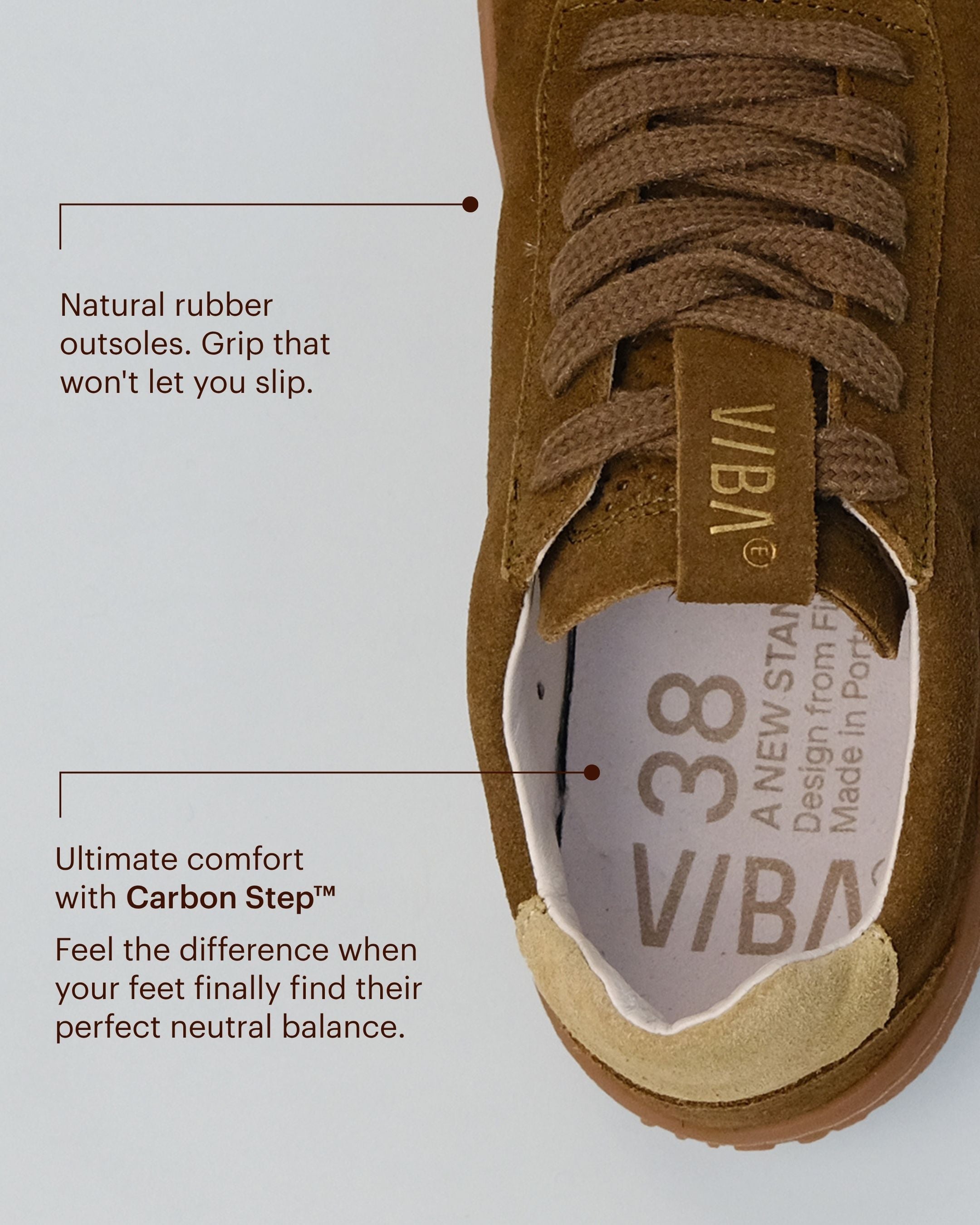 SYDNEY Bio Suede Forest/Gum – VIBAe
