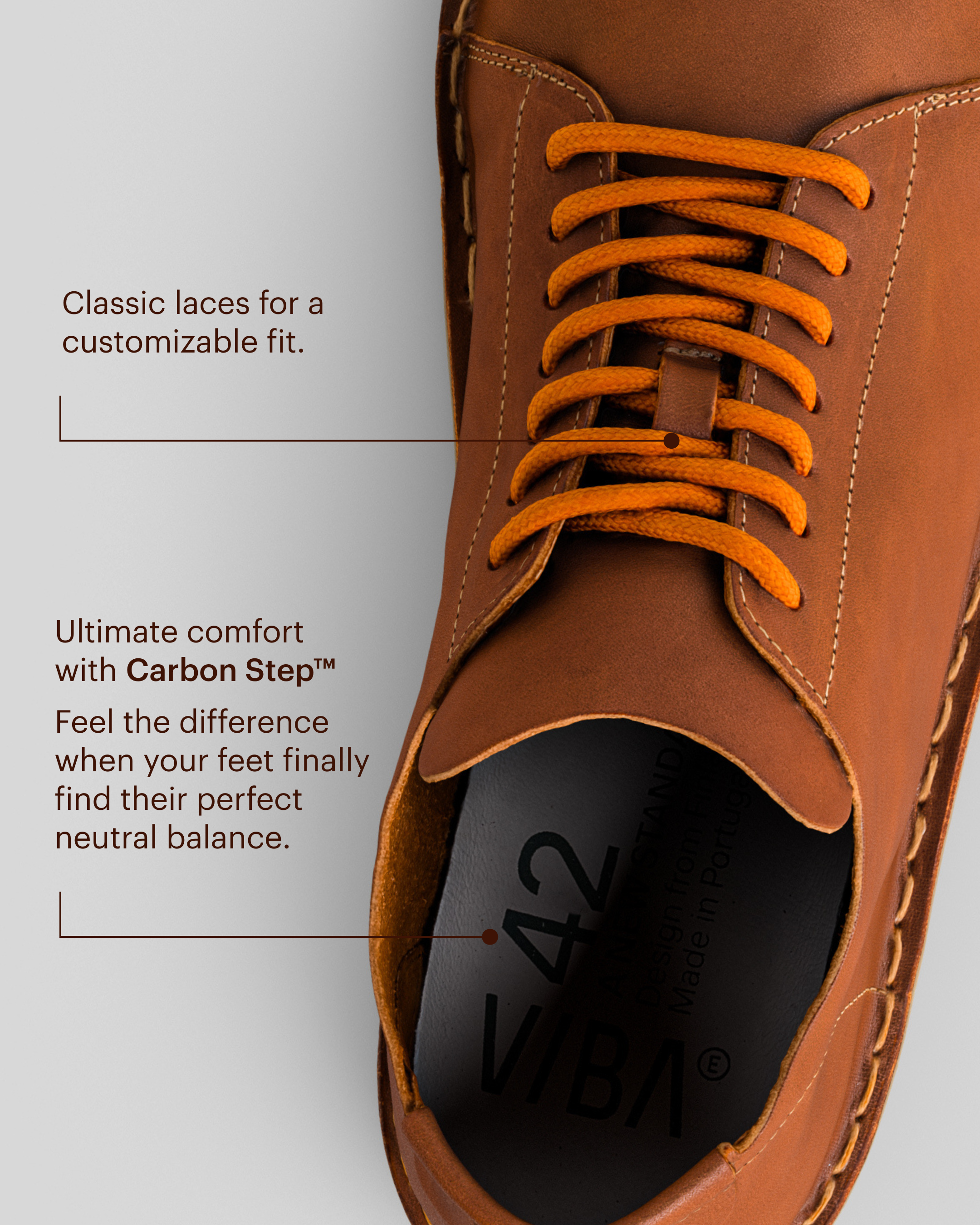 LISBOA Leather Cognac Brown