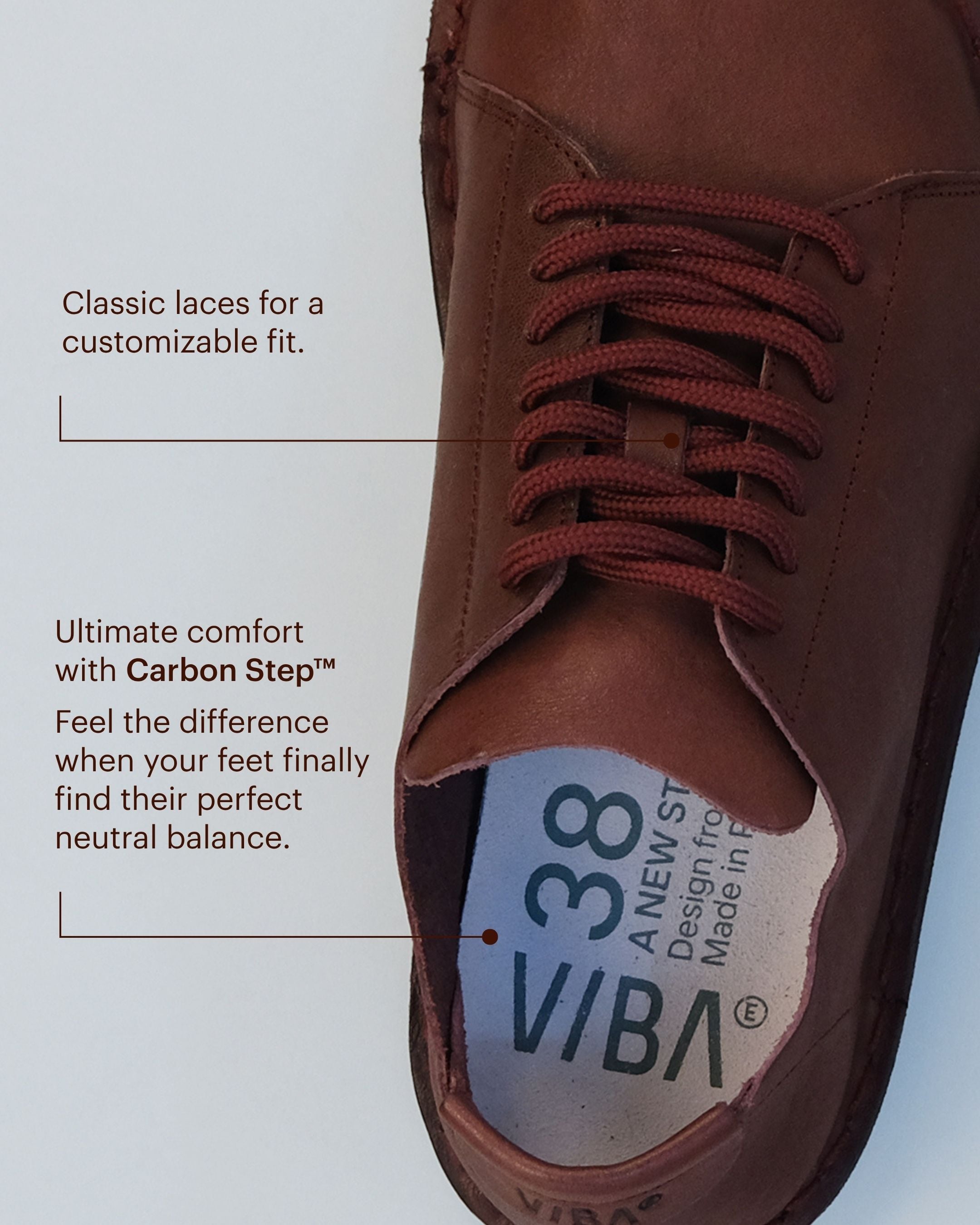 LISBOA Leather Cordovan Red