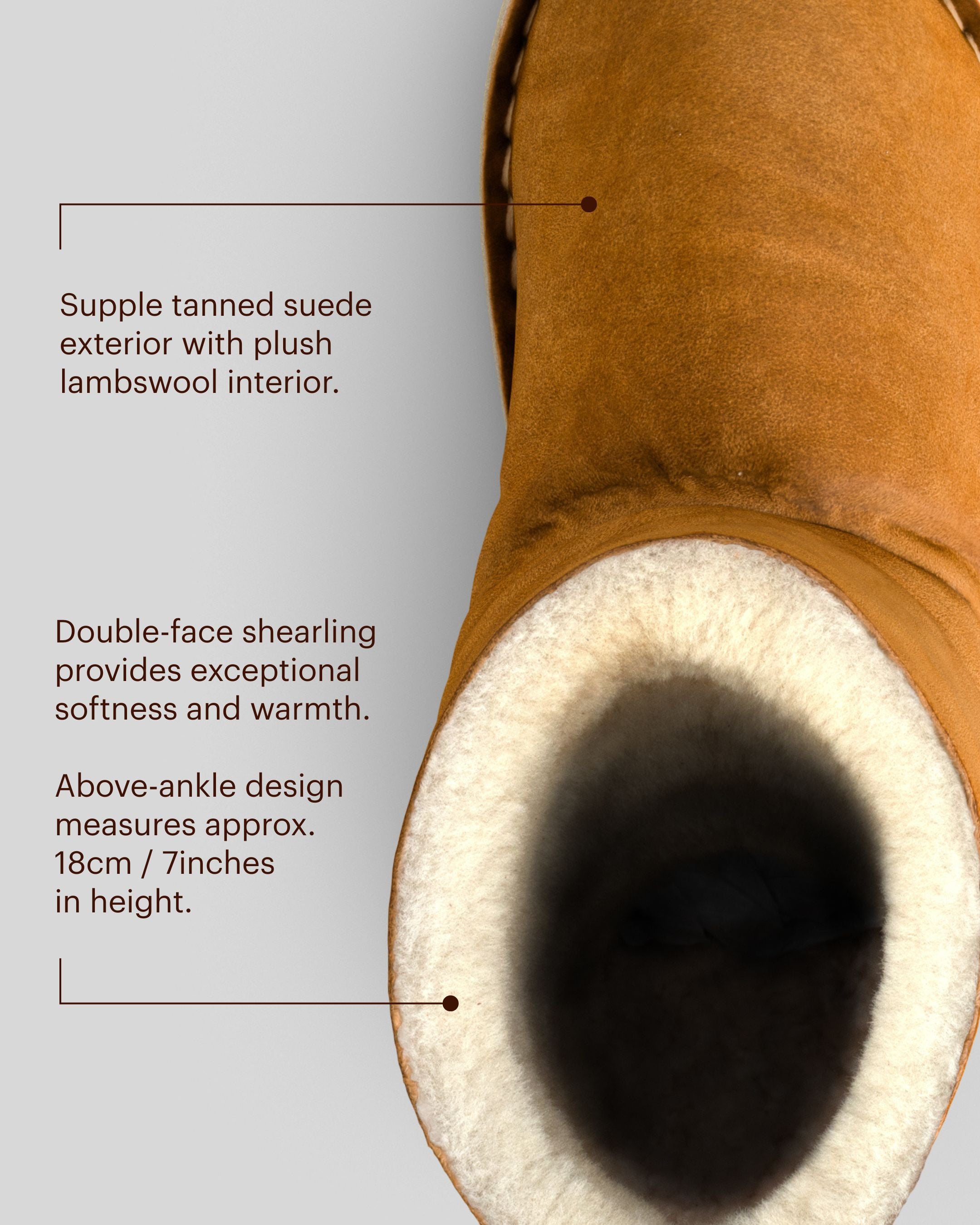 SVALBARD Shearling Chestnut Brown