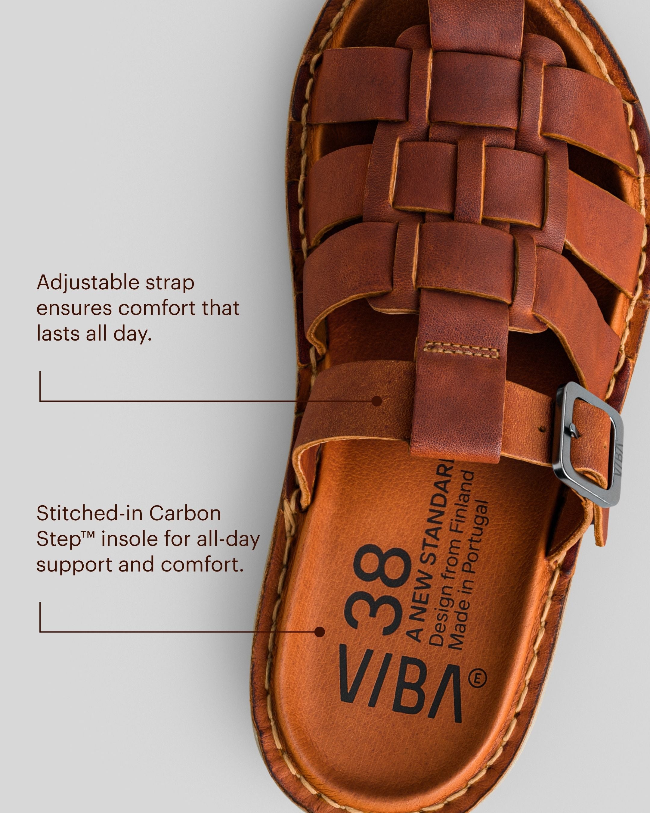 AMALFI Leather Cognac Brown