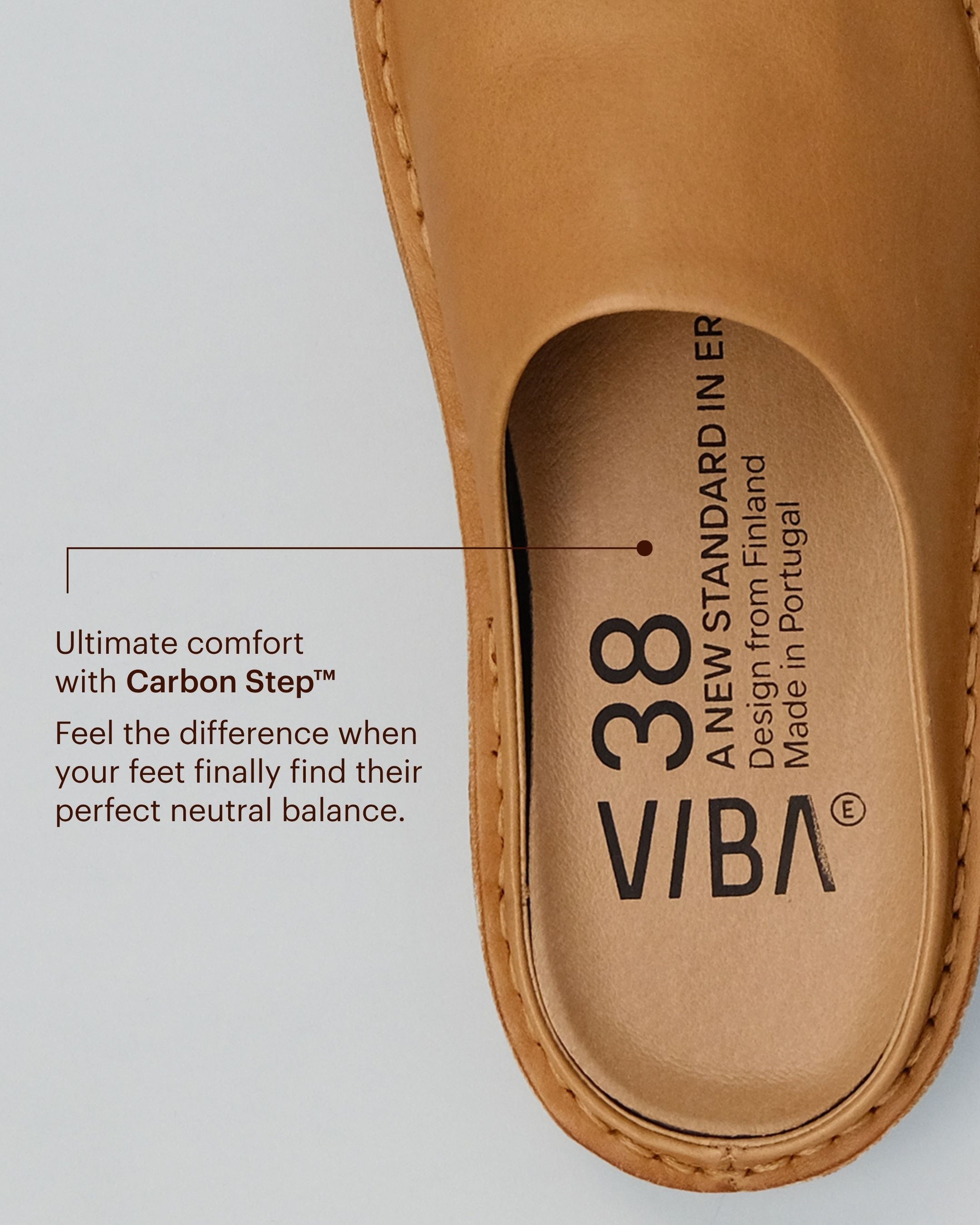 ROMA Leather Fawn Tan – VIBAe