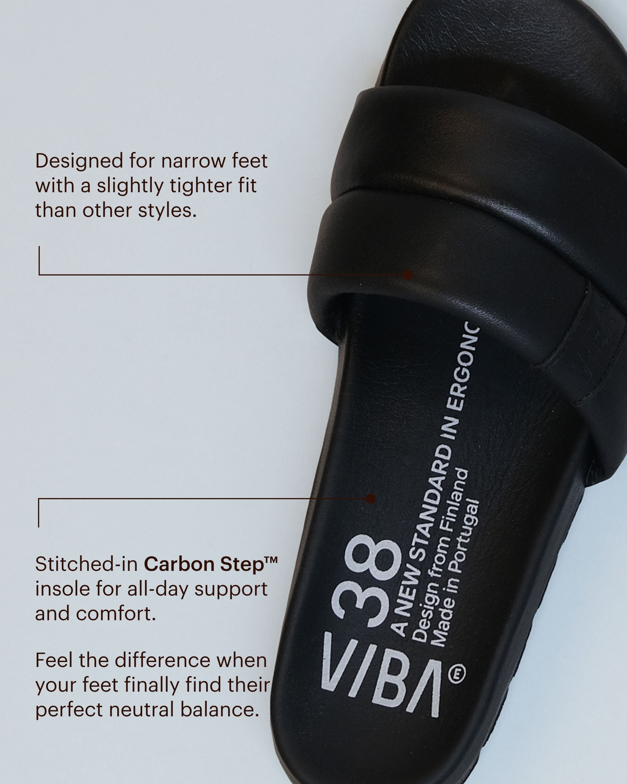PORTO Leather Preto Black – VIBAe