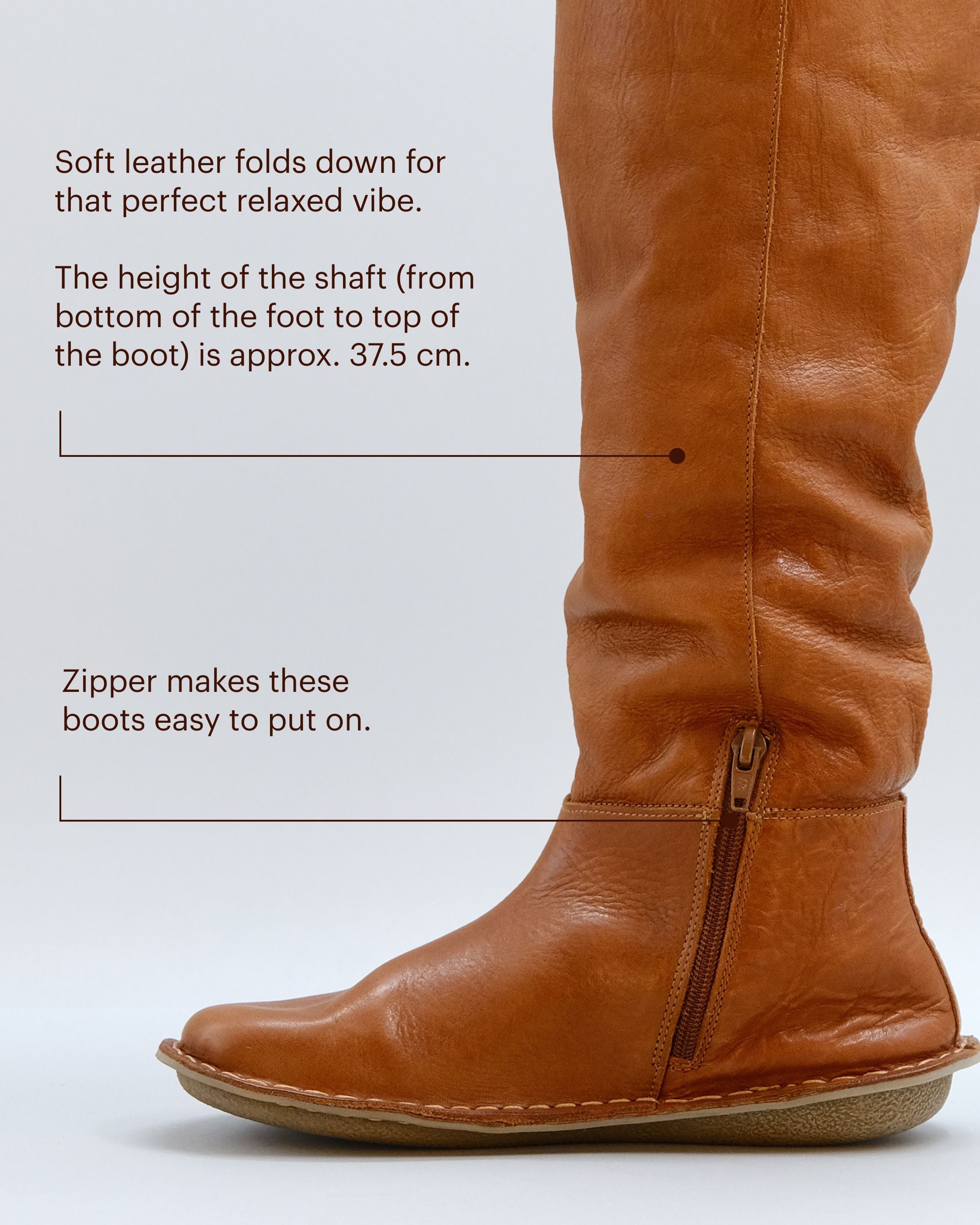 WOODSTOCK Leather Cognac Brown – VIBAe