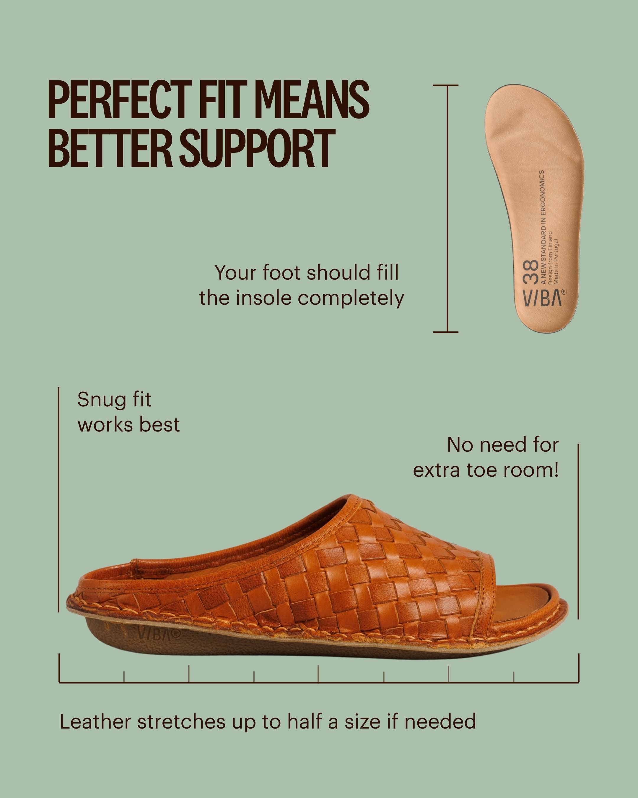 SAINT TROPEZ Woven Leather Cognac Brown