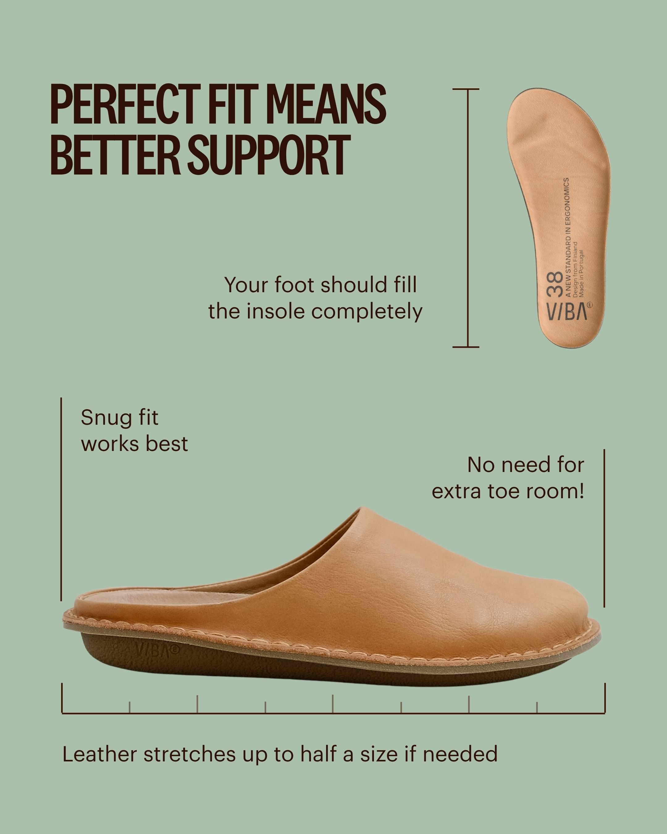 ROMA Leather Fawn Tan – VIBAe