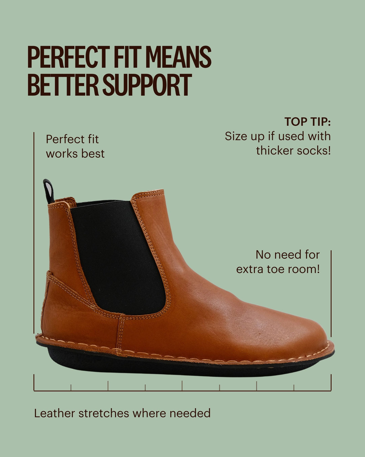 HELSINKI Leather Cognac Brown