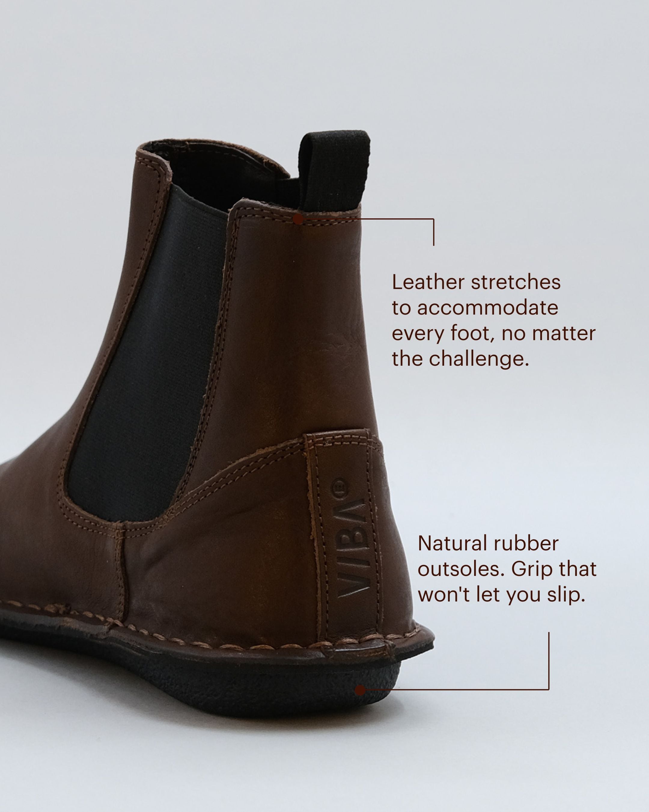 HELSINKI Leather Cocoa Brown – VIBAe