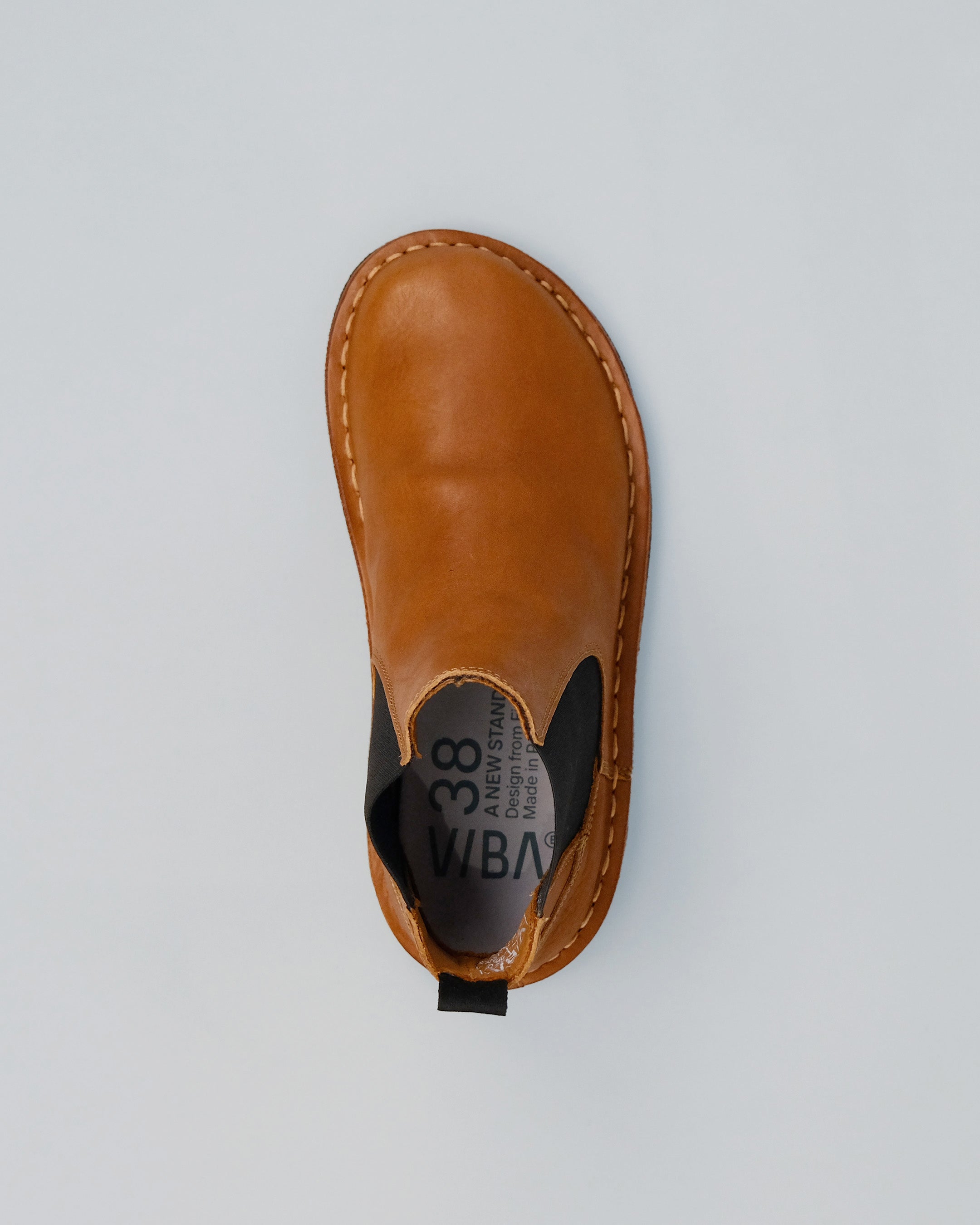 靴 98317 Bandung / BLACK (LEATHER SOLE) Lug Camp Moc - Black Chromexcel, Vibram 132 Montagna Sole - Made