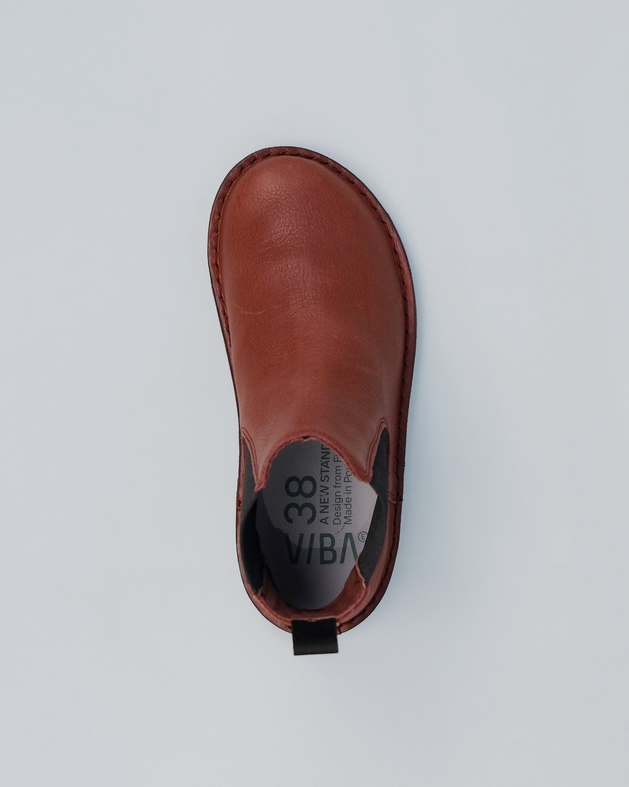 HELSINKI Leather Cordovan Red