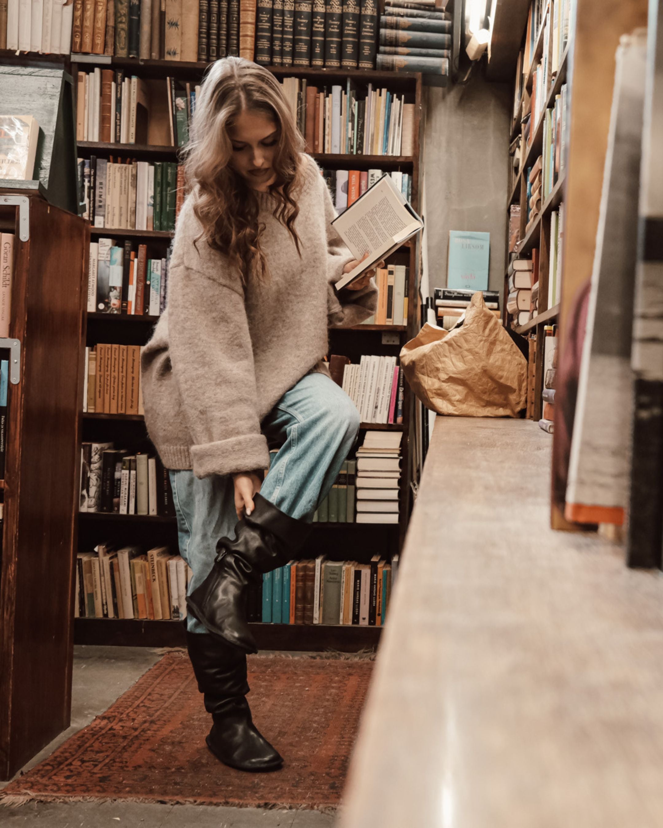 WOODSTOCK Leather Preto Black